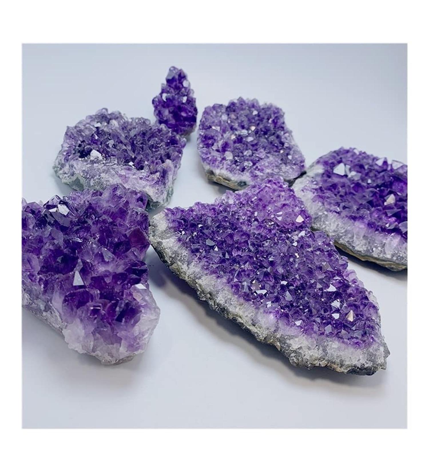 150gwholesale Natural Amethyst Quartz Cluster Reiki Crystals Art Home Decor Gift - Buy Online on GoSupps.com