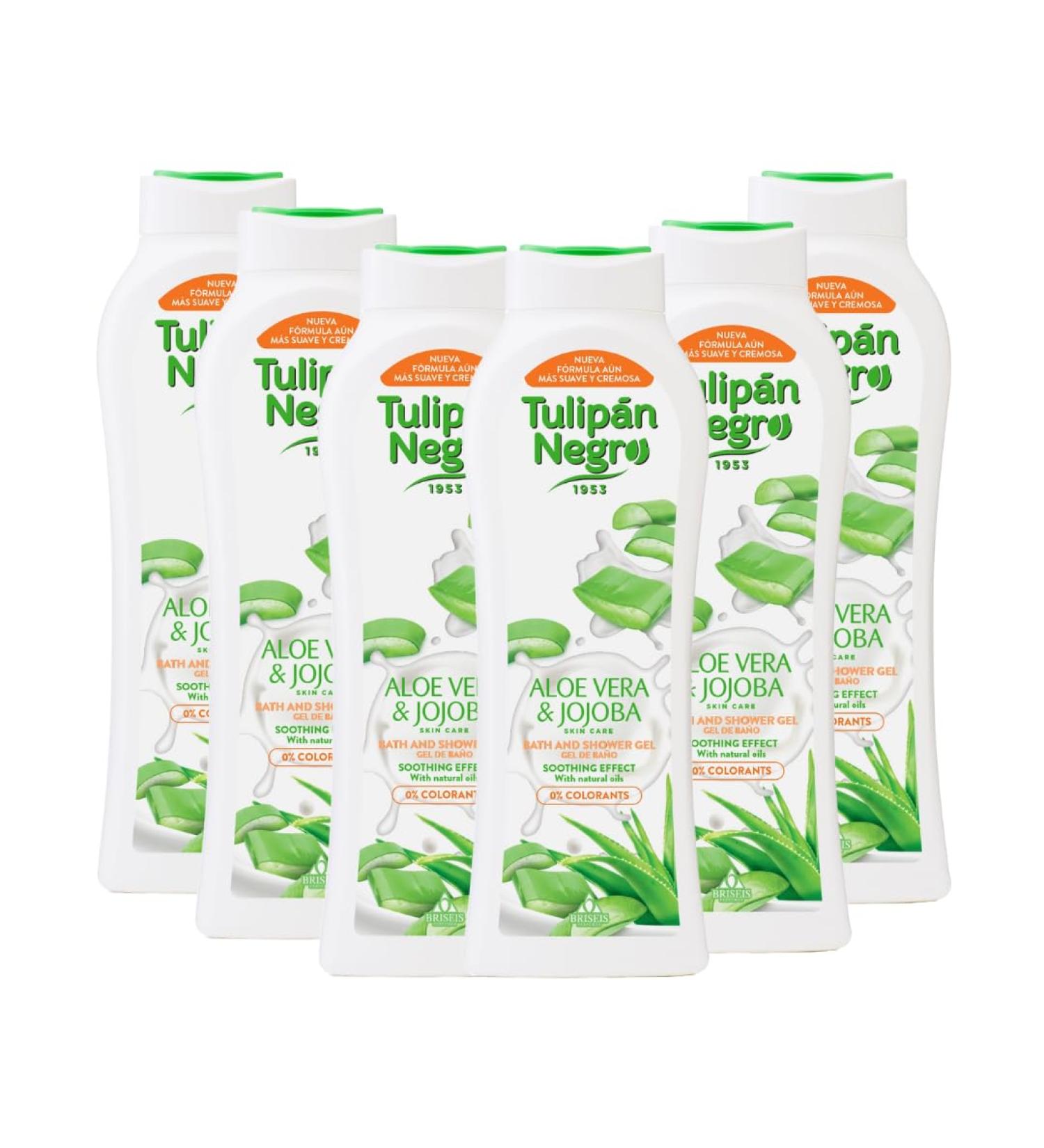 BRISEIS SA Black Tulipan Bath Aloe Vera Gel Soothing Effect 720 ml x6 units - Buy Online on GoSupps.com