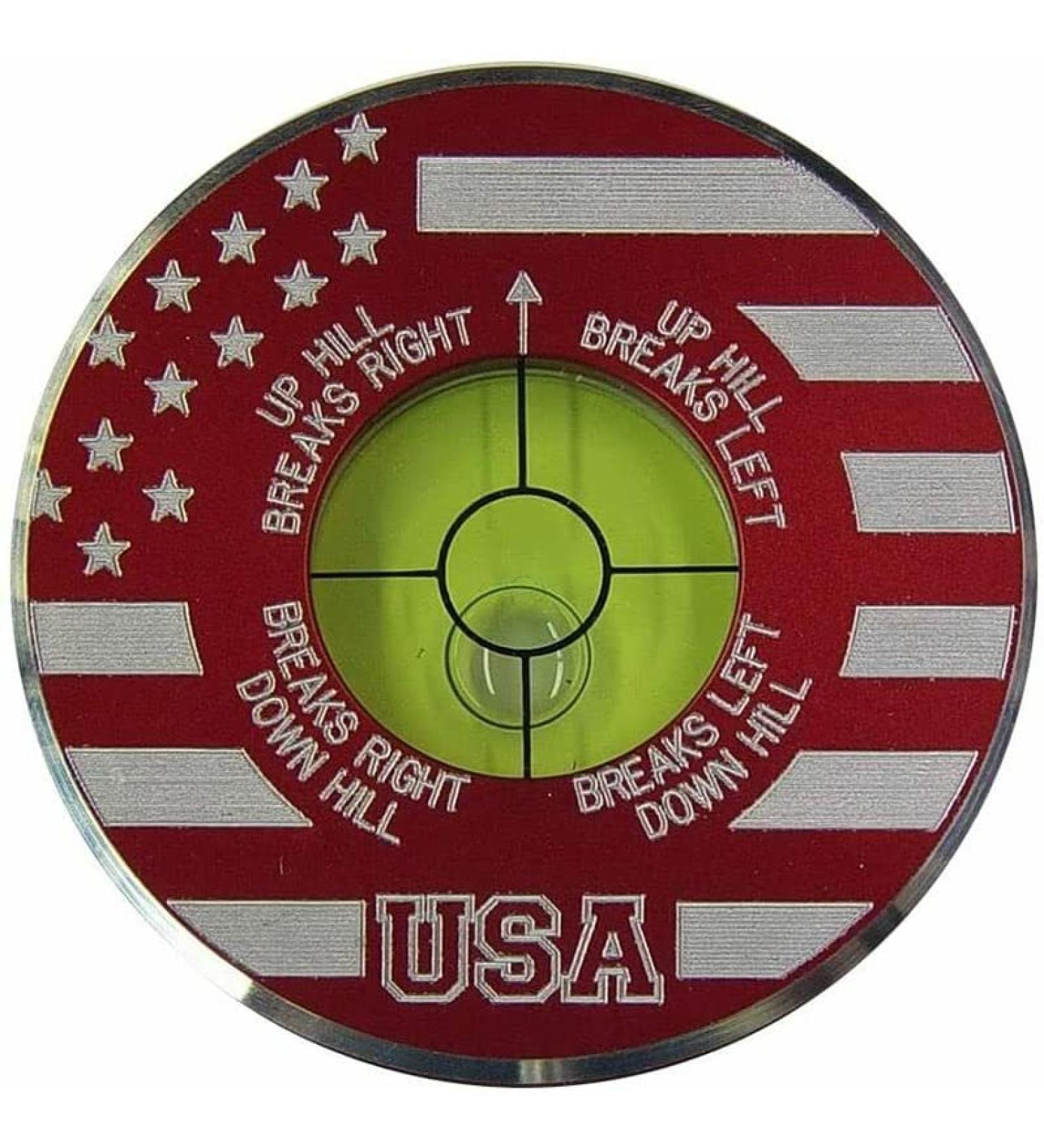 Sure Putt Pro - Golf Putting Aid & Green Reader - Limited Edition Red USA