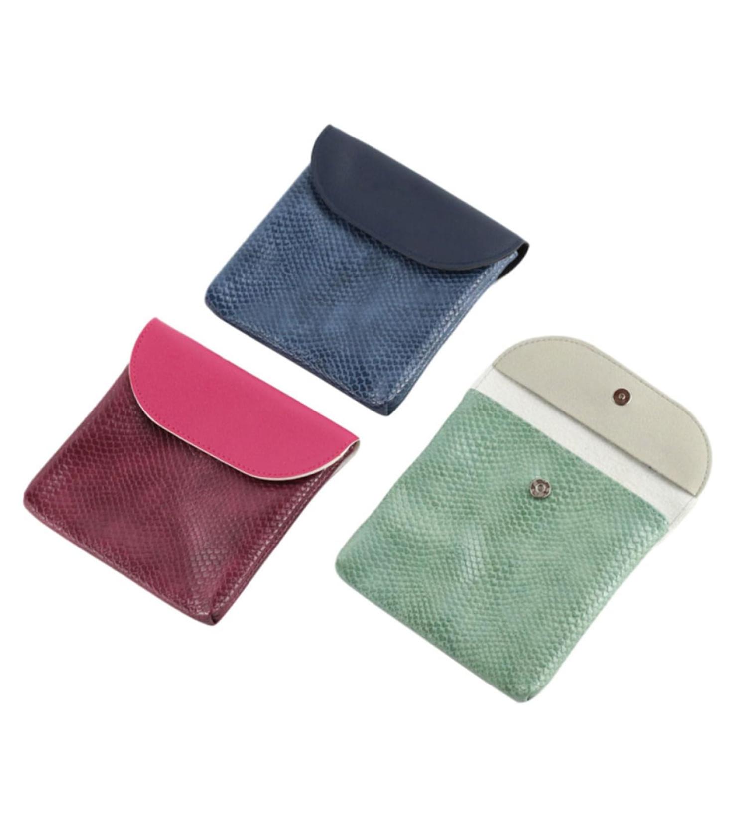 Lurrose 3-Piece Women's Leather Minimalist Wallet Set | Mini Bag & Travel Accessory for Money & Hygiene - Buy Online on GoSupps.com