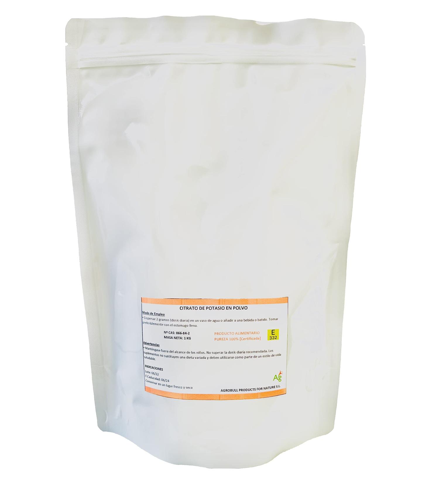 Potassium Citrate 1 KG Powder Pharmaceutical Quality | ECONOMY FORMAT | AGROBULL PRODUCTS |