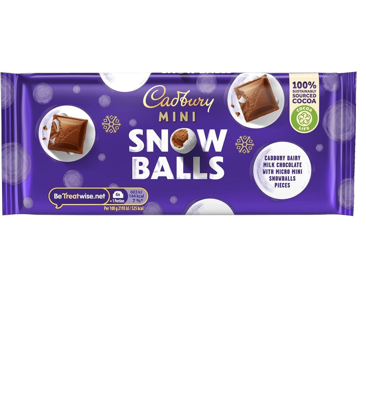 Mini Snowballs Tablet 15 x 110g Delicious Tasty And Twisty Treat Gift Hamper For Birthday Christmas - Buy Online on GoSupps.com