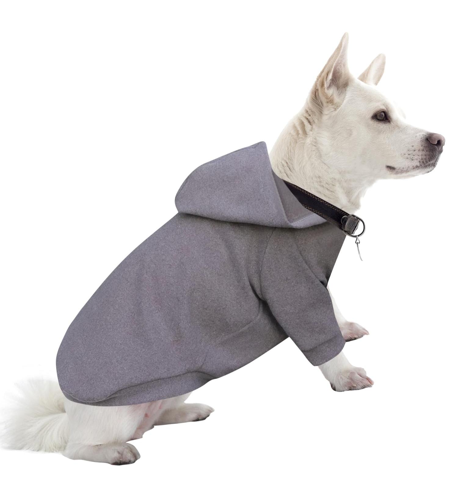 Buy Hualisiji Large Dog Hooded Sweater - Warm Light Soft Texture for XL Dogs (4XL Gray) - Buy Online on GoSupps.com