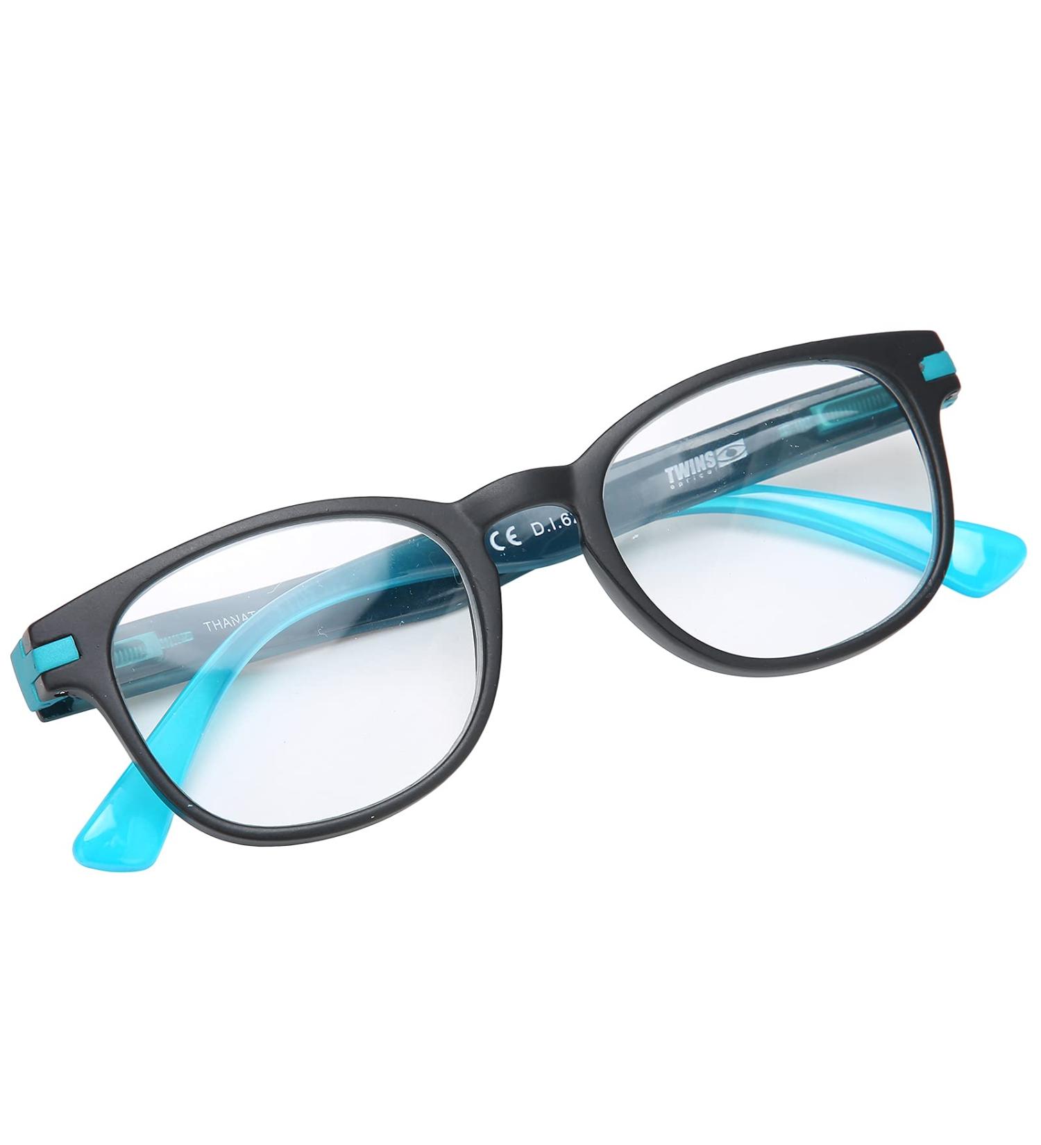 Brrnoo Anti Blue Light Glasses - Stylish Unisex Reading Glasses with Free Case (Black Blue) - Shop Internationally! - Buy Online on GoSupps.com