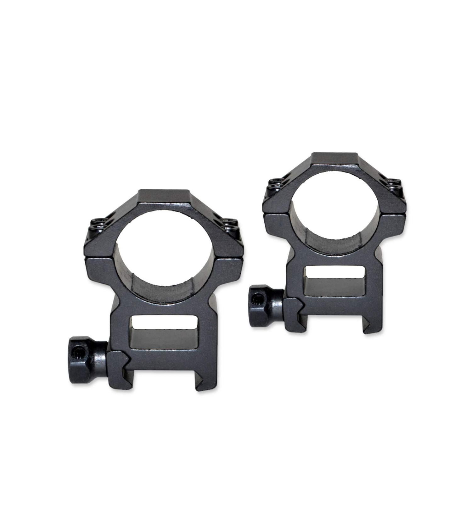 Sniper PT-25H4 1 High Profile Scope Rings with 4 Fasten Screws - Picatinny/Weaver Rail Security - Buy Online on GoSupps.com