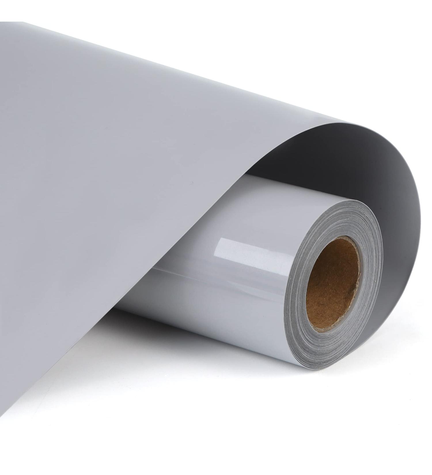 RENLITONG Grey HTV Iron on Vinyl 12 x 10ft Roll for T-Shirts - Easy Weed & Cut Heat Transfer Vinyl - Buy Online on GoSupps.com