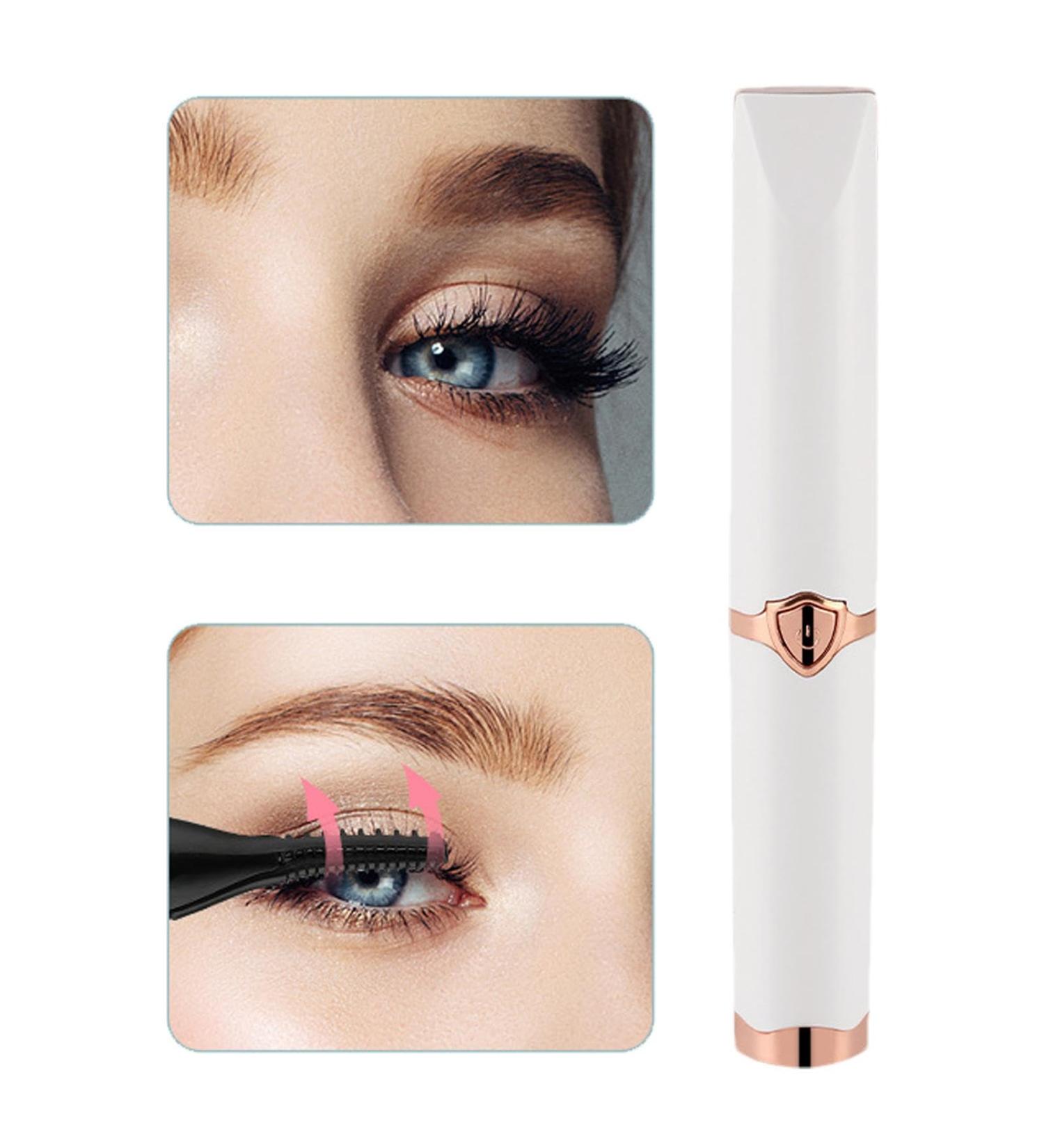 puzzlegame Electric Eyelash Curler | Rechargeable Eye Lash Styling Curler | Eye Lash Enhancer Electric Curling Tool for Beauty Salon Barbershop Travel White - Buy Online on GoSupps.com