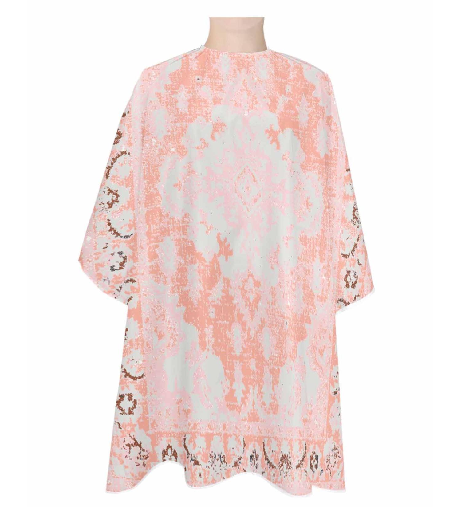 Pink Tribal Floral Barber Cape - Adjustable Hair Cutting Cape for Women Men Kids & Adults - Southwestern Ethnic Design - 55x63 Inch Salon Accessory - Buy Online on GoSupps.com