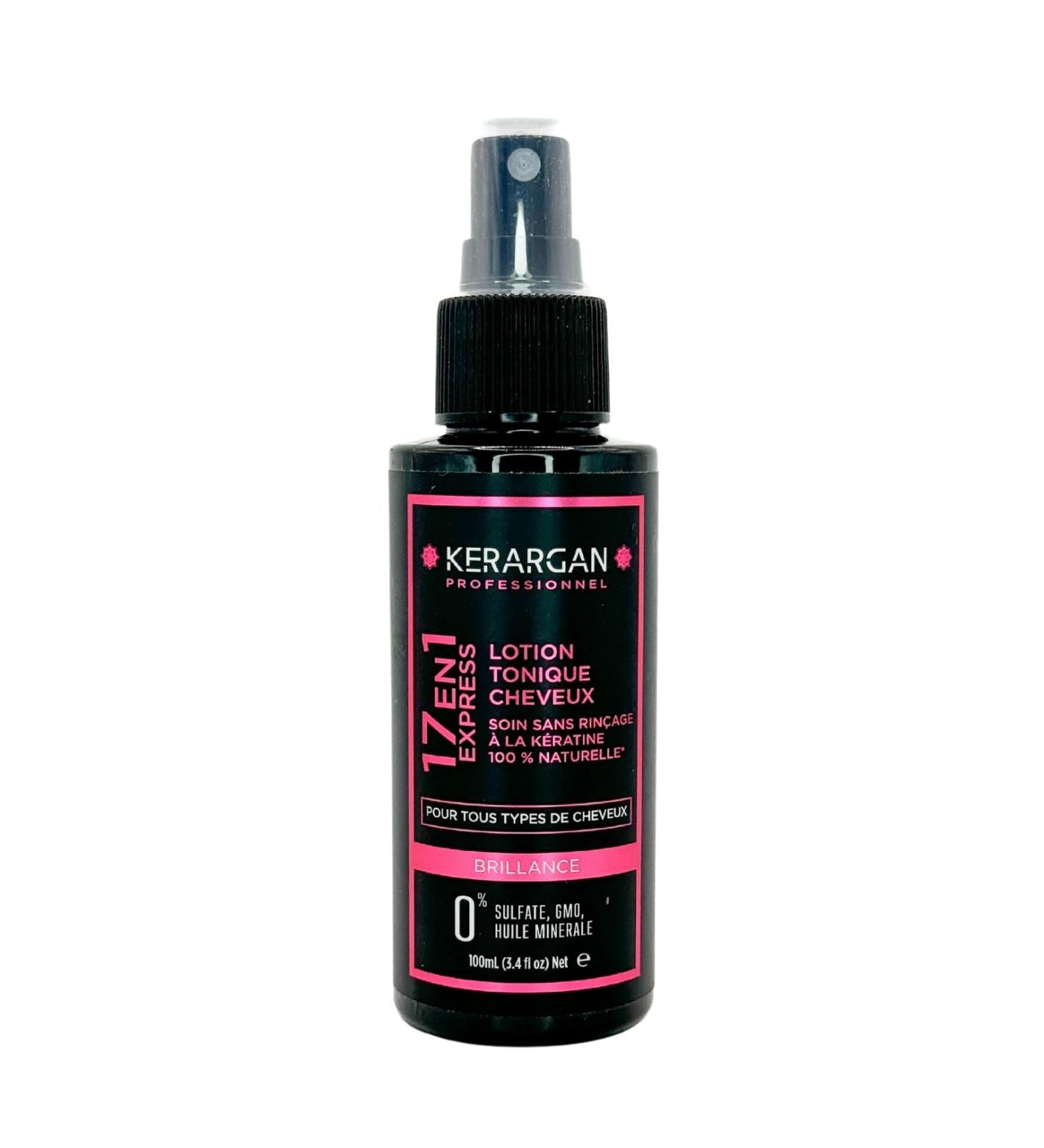 Kerargan - Keratin Tonic Lotion for Shiny and Strengthened Hair - Moisturizing Detangling Thermoprotective - Anti-Frizz and Volume - Free of Sulfates GMOs and Mineral Oils - 100ml - Buy Online on GoSupps.com