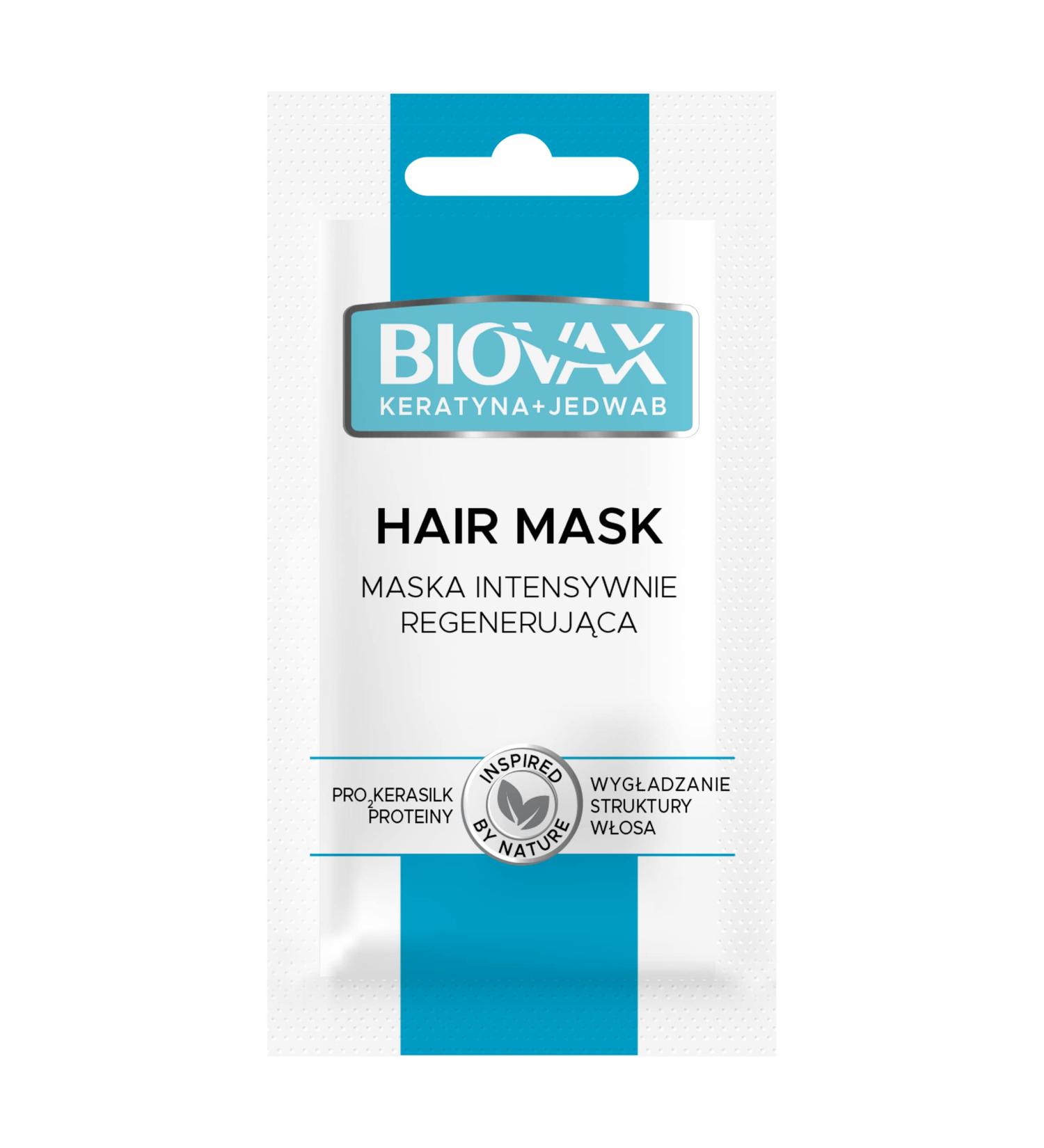 Biovax Keratin + Silk for dry fresh hair - Mask 20 ml