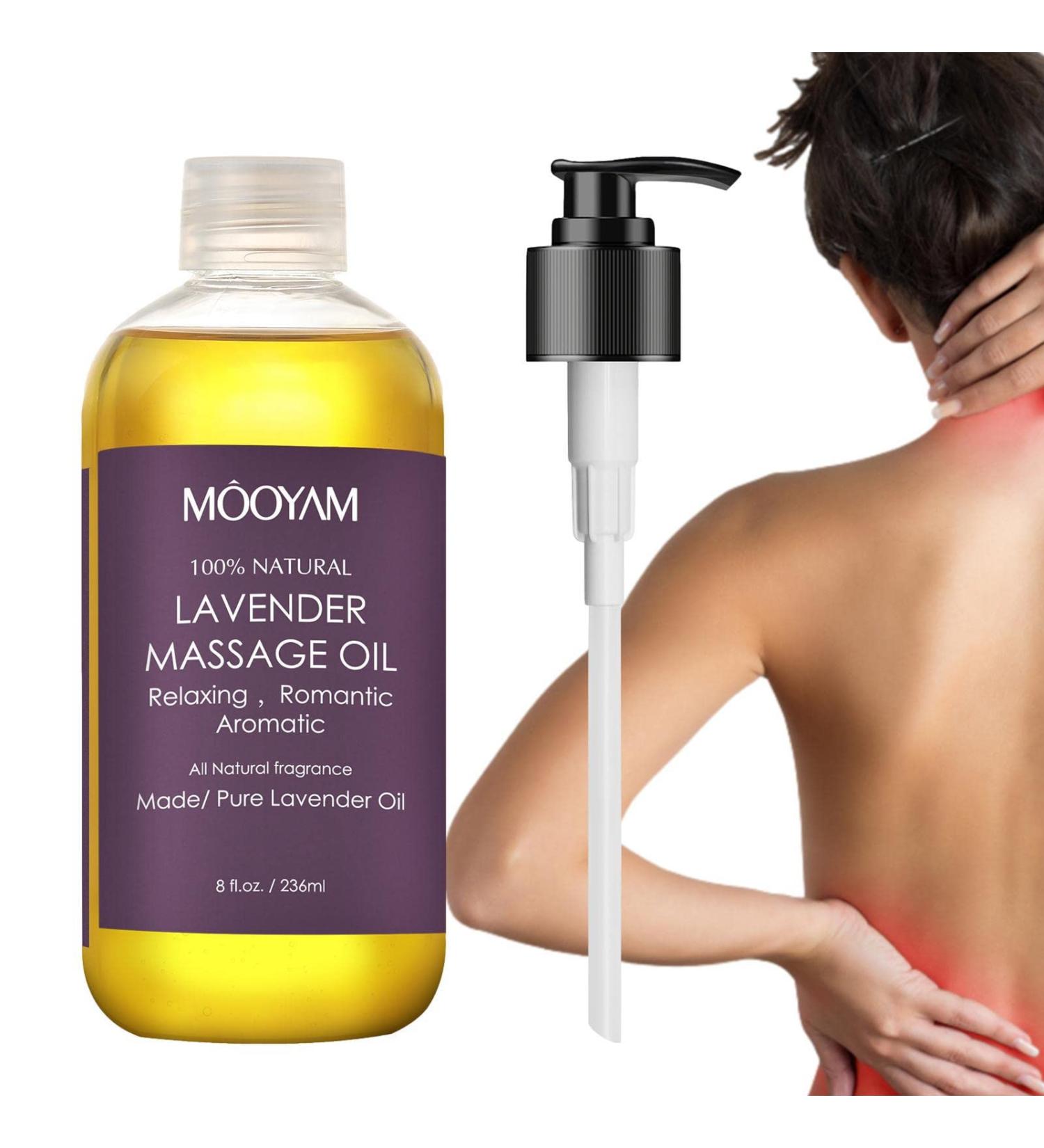 Cellulite Massage Oil | Relaxing Lavender Spa Essential Oils for Body & Muscle Care | Povanjer Gua Sha Massage - Buy Online on GoSupps.com