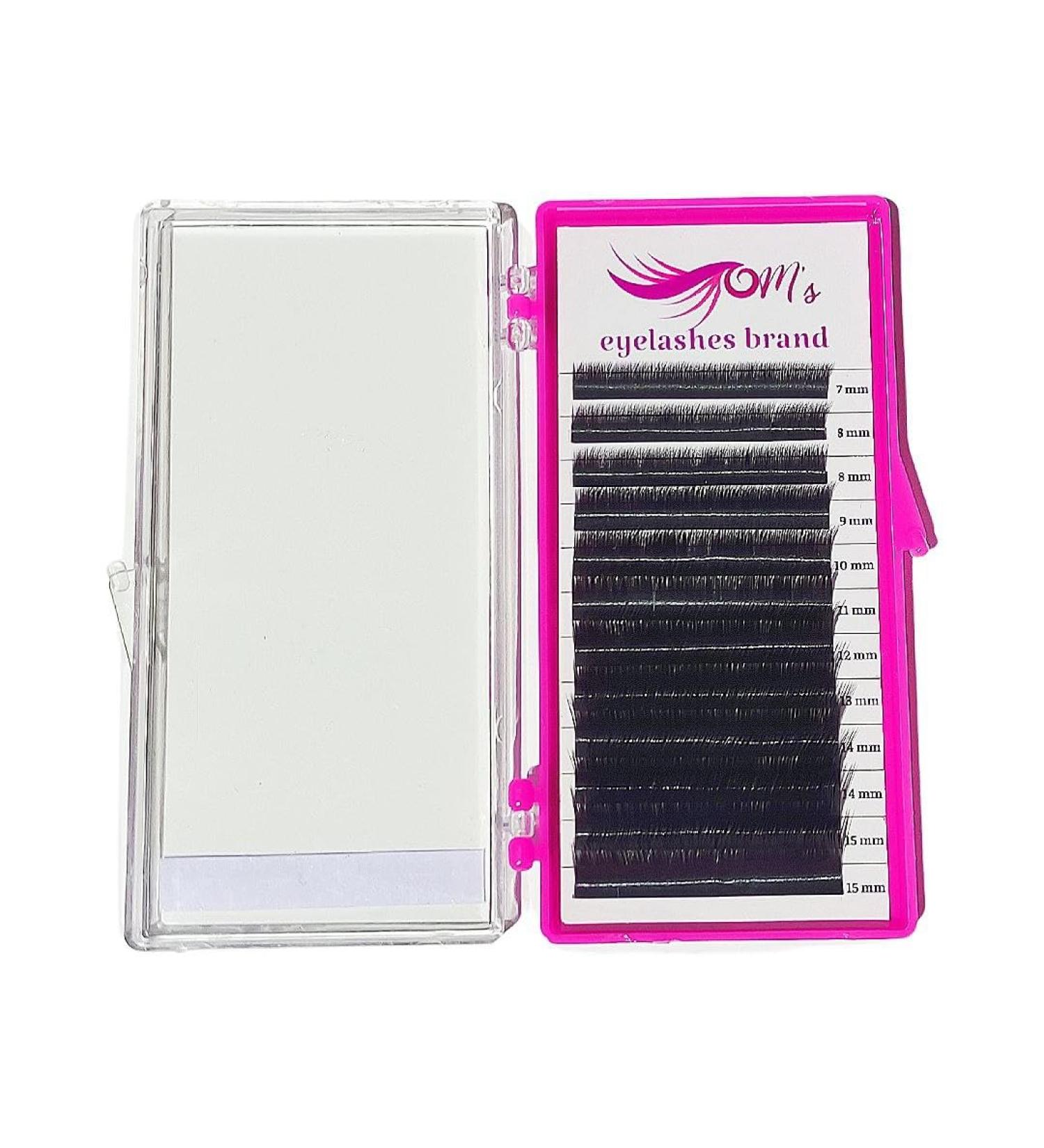 Shop OM's 100% Silk Eyelash Extensions - Premium Quality 11mm M Curl (0.10) - International Shipping Available - Buy Online on GoSupps.com