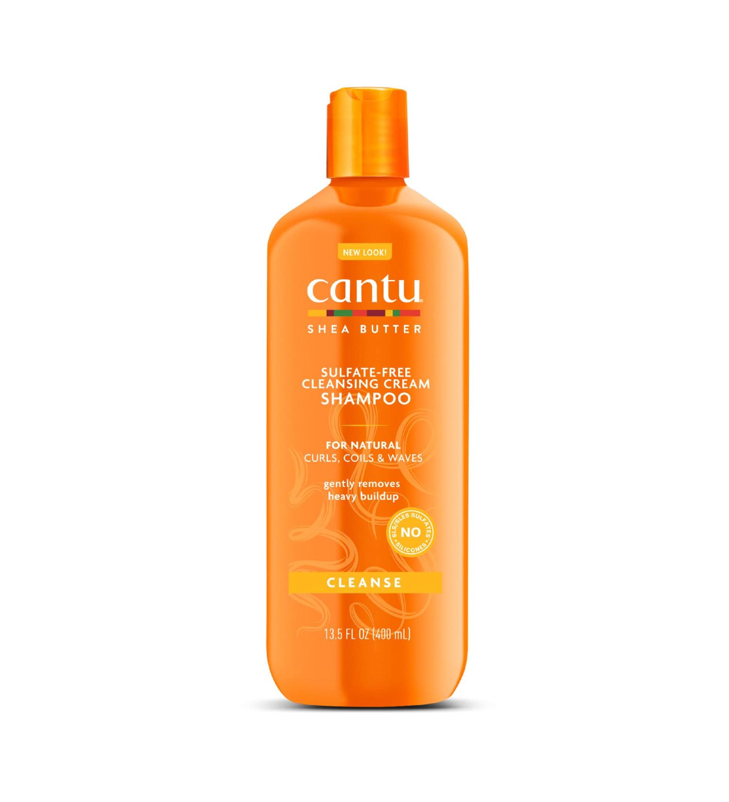 Cantu Sulfate-Free Cleansing Cream Shampoo with Shea Butter - 13.5 fl oz - Natural Hair Care - Buy Online on GoSupps.com