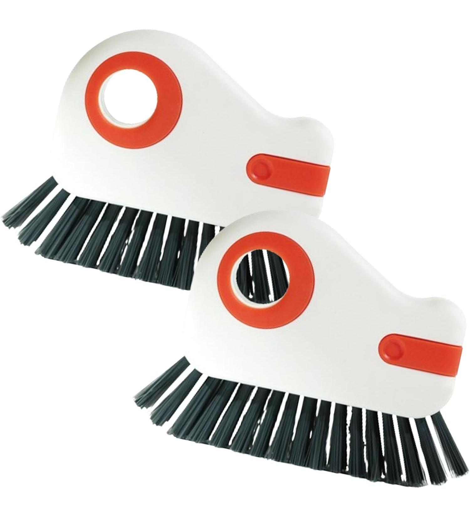 2 in 1 Multifunction Cleaning Brush Multifunction Hard Bristle Crevice Cleaning Brush Window Track Cleaning Tools Groove Cleaning Brush Kitchen Cleaning Brushes Kit Orange*2pcs - Buy Online on GoSupps.com