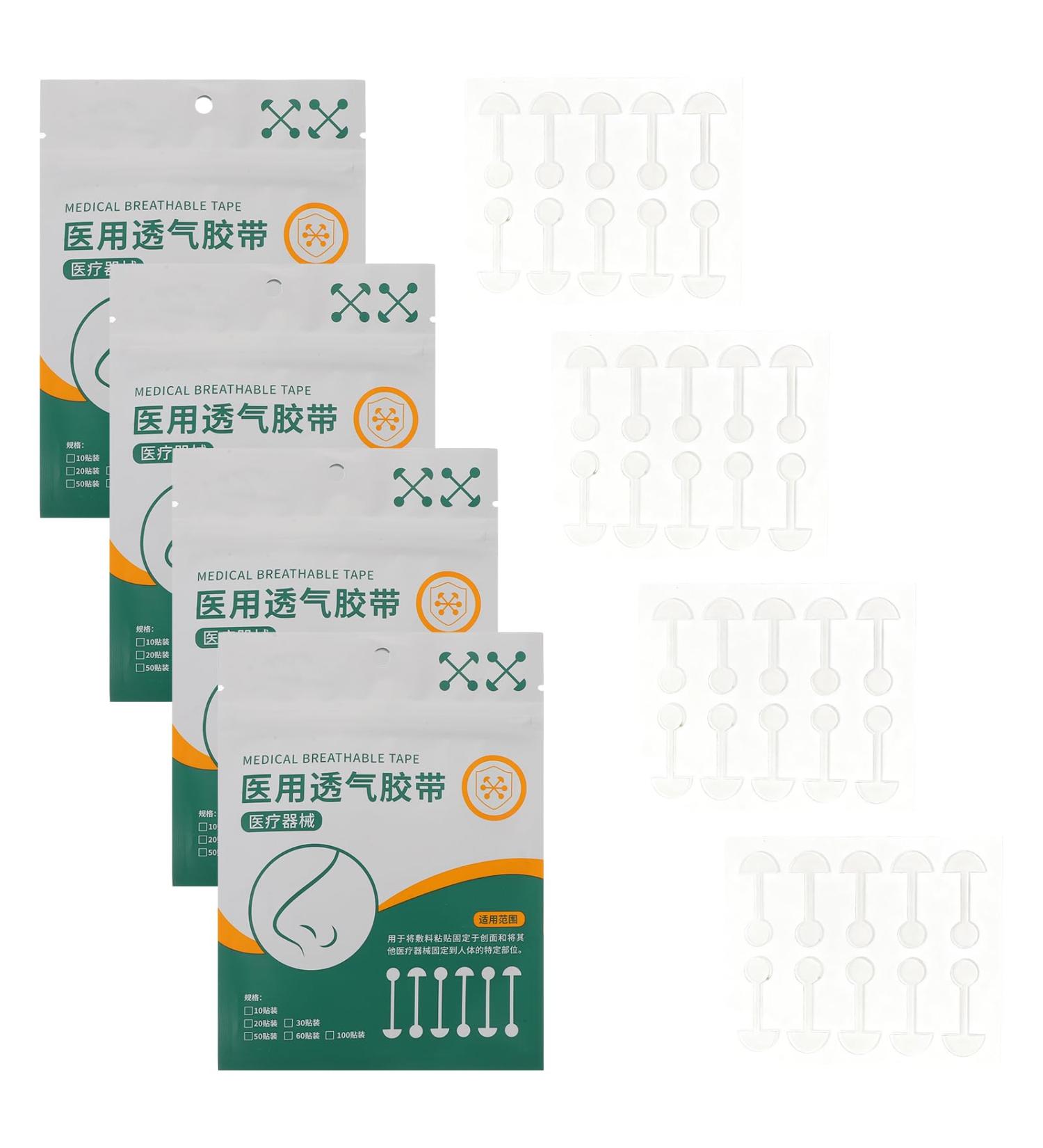 Ipetboom Patchs Nasaux Transparents Autocollants 200 Pcs Bandes lastiques en Silicone pour Remodelage et Affinement du Nez Correcteur Nasal Invisible Confortable pour Usage - Buy Online on GoSupps.com