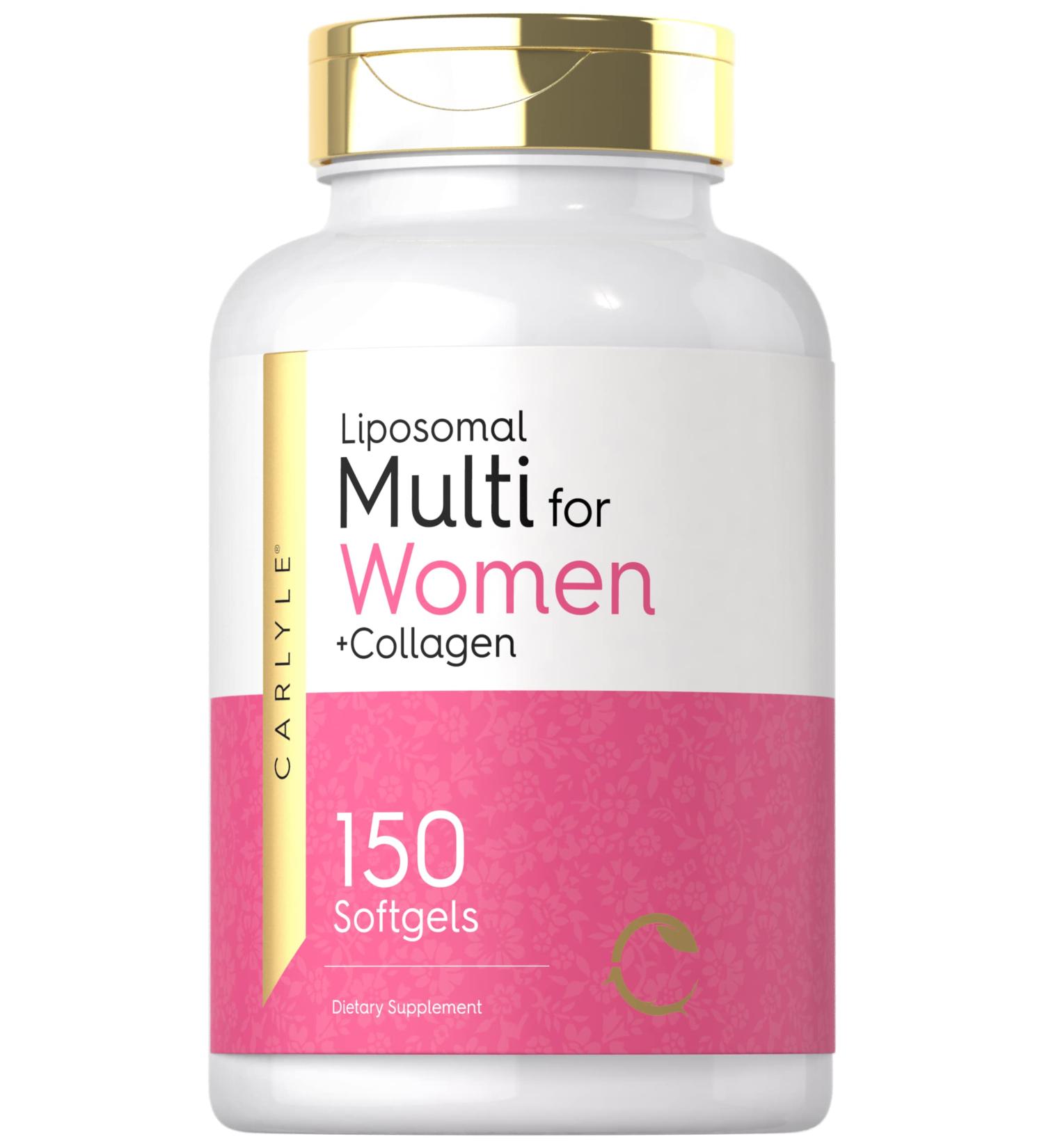 Carlyle Multivitamin for Women | 150 Softgels | Iron, Collagen, Biotin | Non-GMO & Gluten Free - Buy Online on GoSupps.com