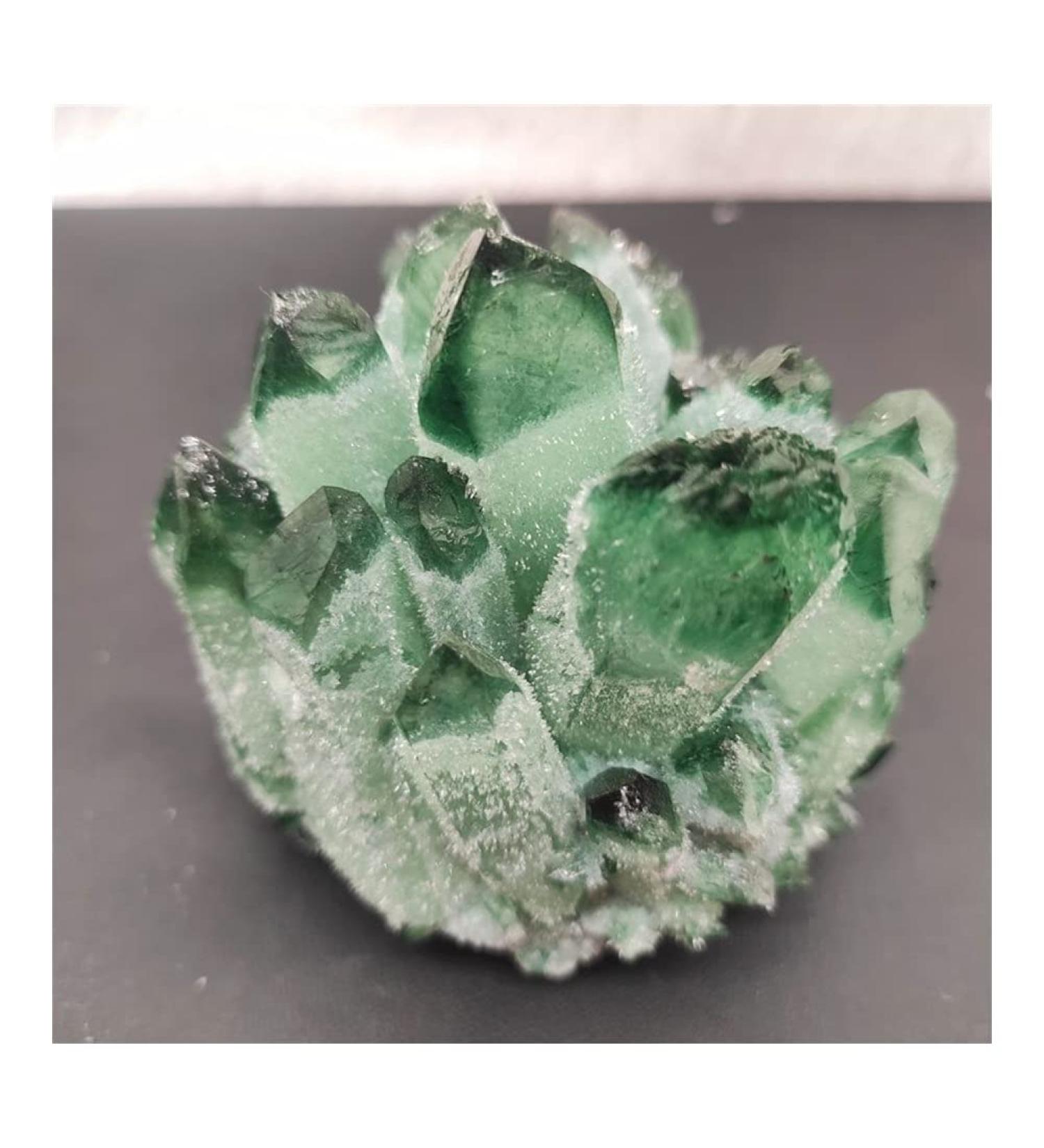 1pcs 300-900g Newly Natural Green Ghost Quartz Crystal Cluster Crystals raw Gemstone Specimen for Home&Office Decoration Full of Texture (Size : 700-800g) - Buy Online on GoSupps.com