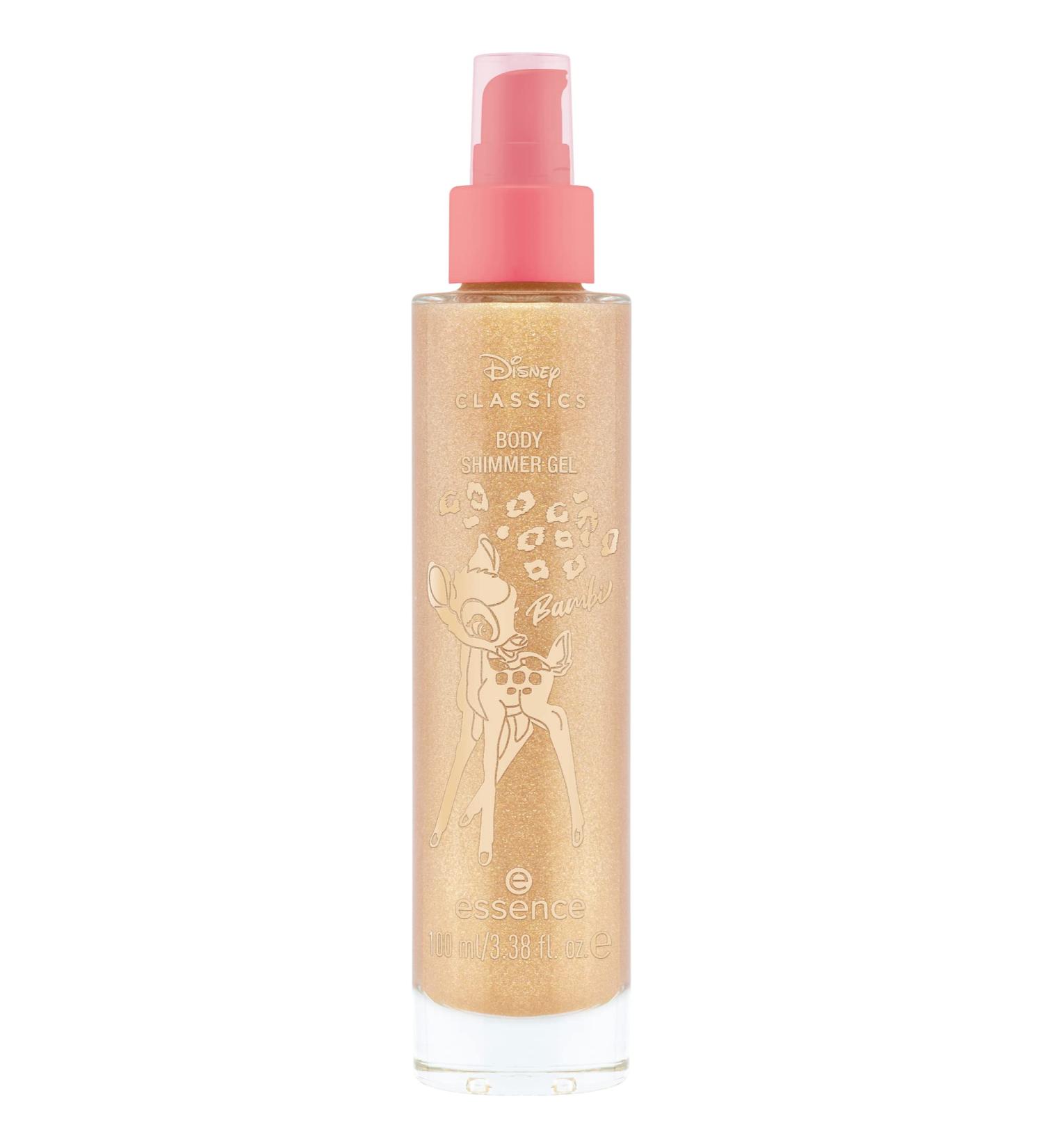 Buy Essence Disney Classics Bambi Body Shimmer Gel 100ml - No. 01 Woodland Gold | Moisturizing & Smoothing Body Gel for Radiant Skin - International Shipping Available - Buy Online on GoSupps.com