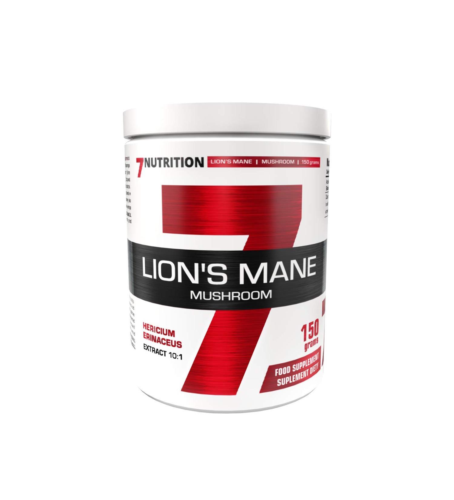 7Nutrition Lion's Mane | 150 g | Sickle Extract 10:1 | Memory Enhancement | Nervous System Support | Resistance Building | Sugar Regulation