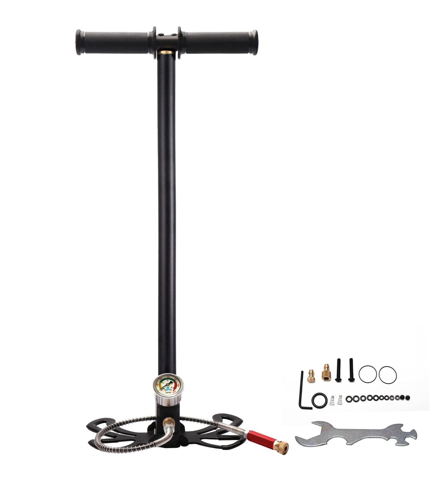 VEPURLT 3-Stage High Pressure Hand Pump | 4500Psi for Air Rifles, Car Tires & Scuba Tanks - Buy Online on GoSupps.com