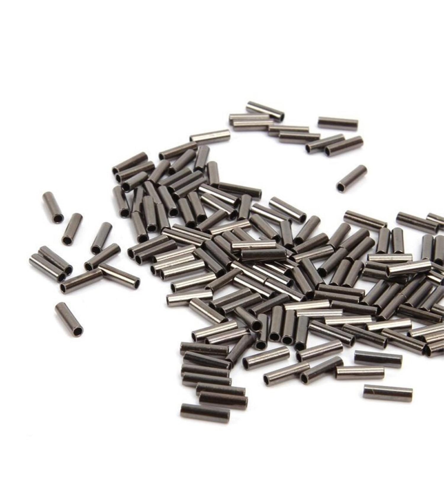 JSHANMEI Copper Tube Crimp Sleeves 1.3mm - 100pcs | Fishing Line Leader Rigging & Wire Rope Connector - Buy Online on GoSupps.com