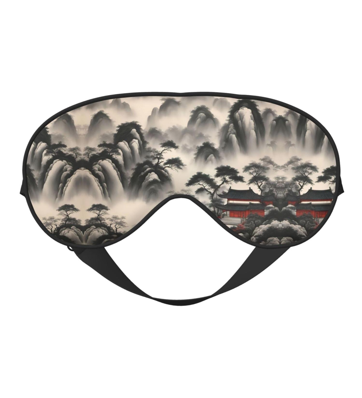 Buy Landscape Painting Print Eye Mask - Ultra-Soft Light-Blocking for Comfort & Restful Sleep | International Shipping - Buy Online on GoSupps.com