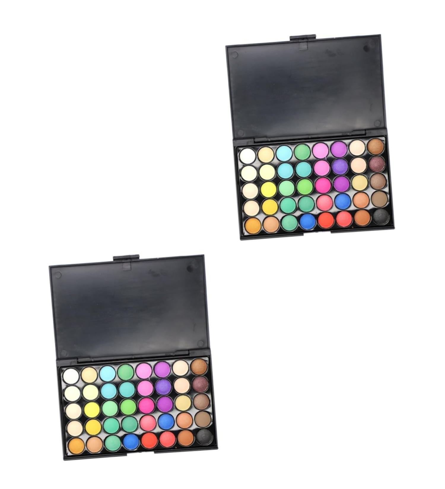 Balacoo 2pcs 40 Pallet Makeup Shadow Eye Combination Cosmetic Colors 1 count (Pack of 1) As Shownx2pcs - Buy Online on GoSupps.com