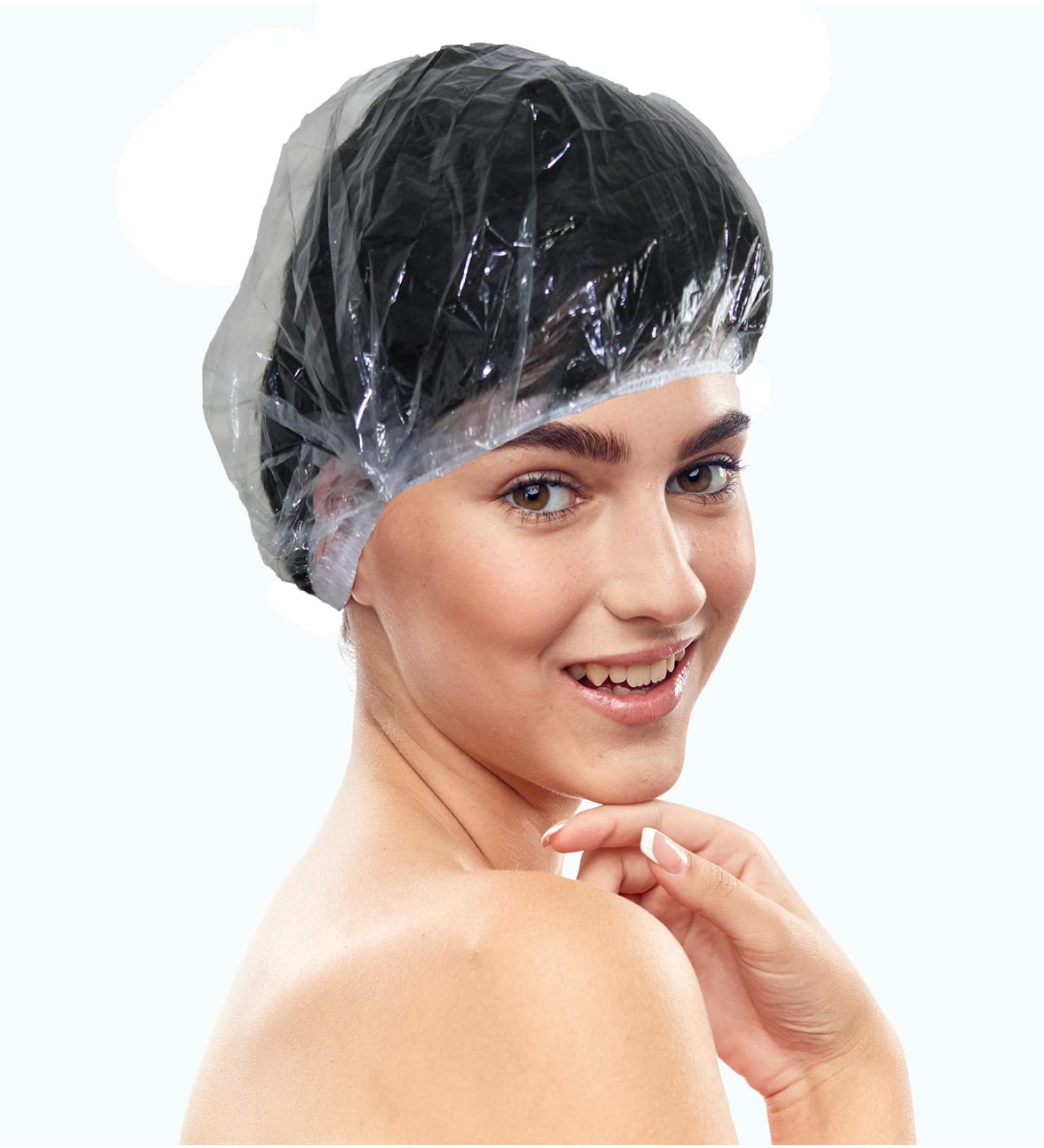 Bodylife Beauty 10 Disposable Shower Caps Waterproof Hair Caps Clear 44cm 10 Peices - Buy Online on GoSupps.com
