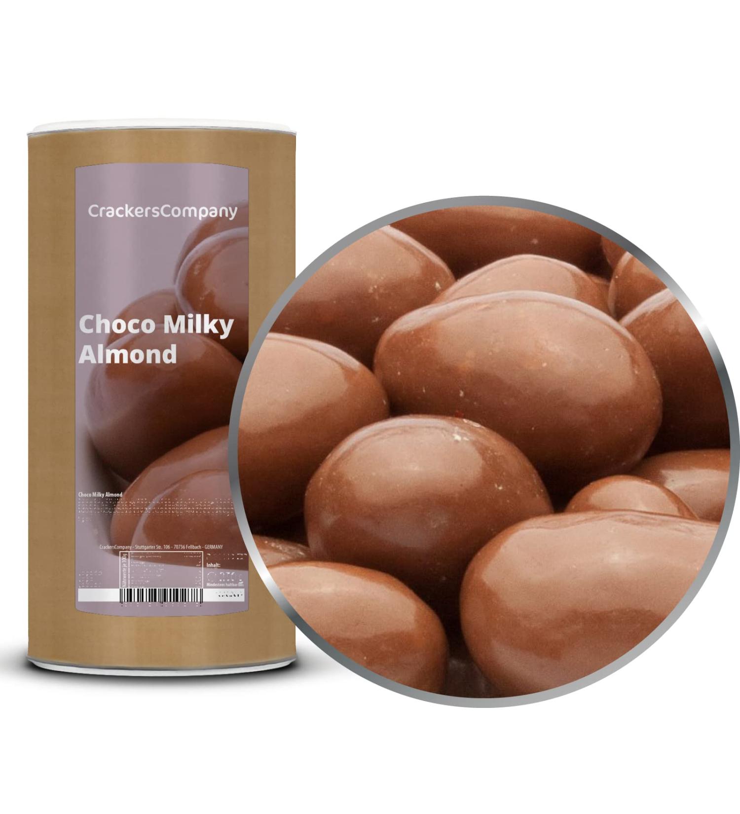 Crackerscompany 1 x 900g of almonds in whole milk chocolate fresh cocoa almonds in milk chocolate vegetarian gluten-free