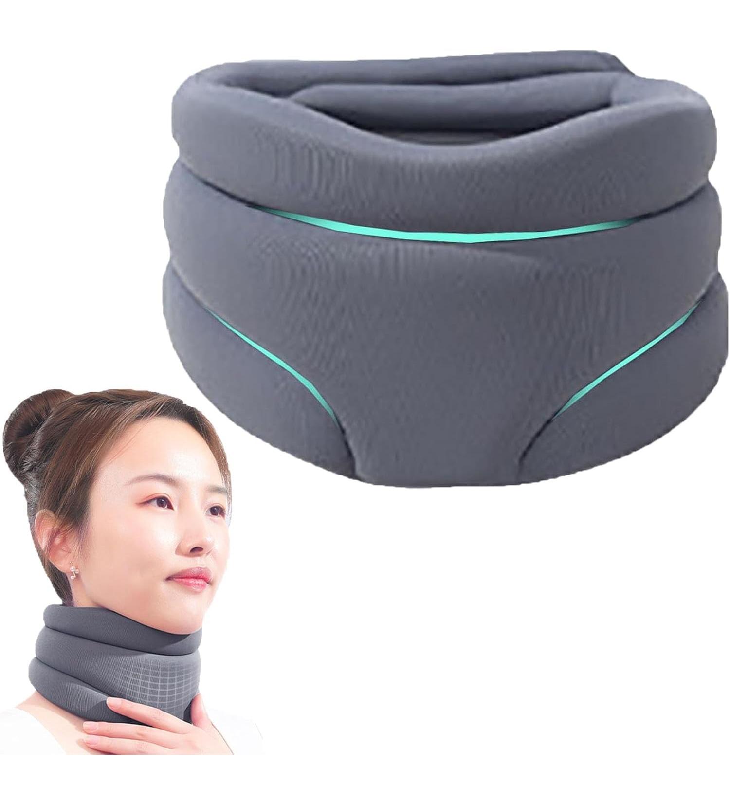 Soft Foam Neck Brace Universal Cervical Collar Adjustable Neck Support Brace for Sleeping - Relieves Neck Spine Pressure Neck Collar After Whiplash or Injury yl-105023(Color:Gray) - Buy Online on GoSupps.com