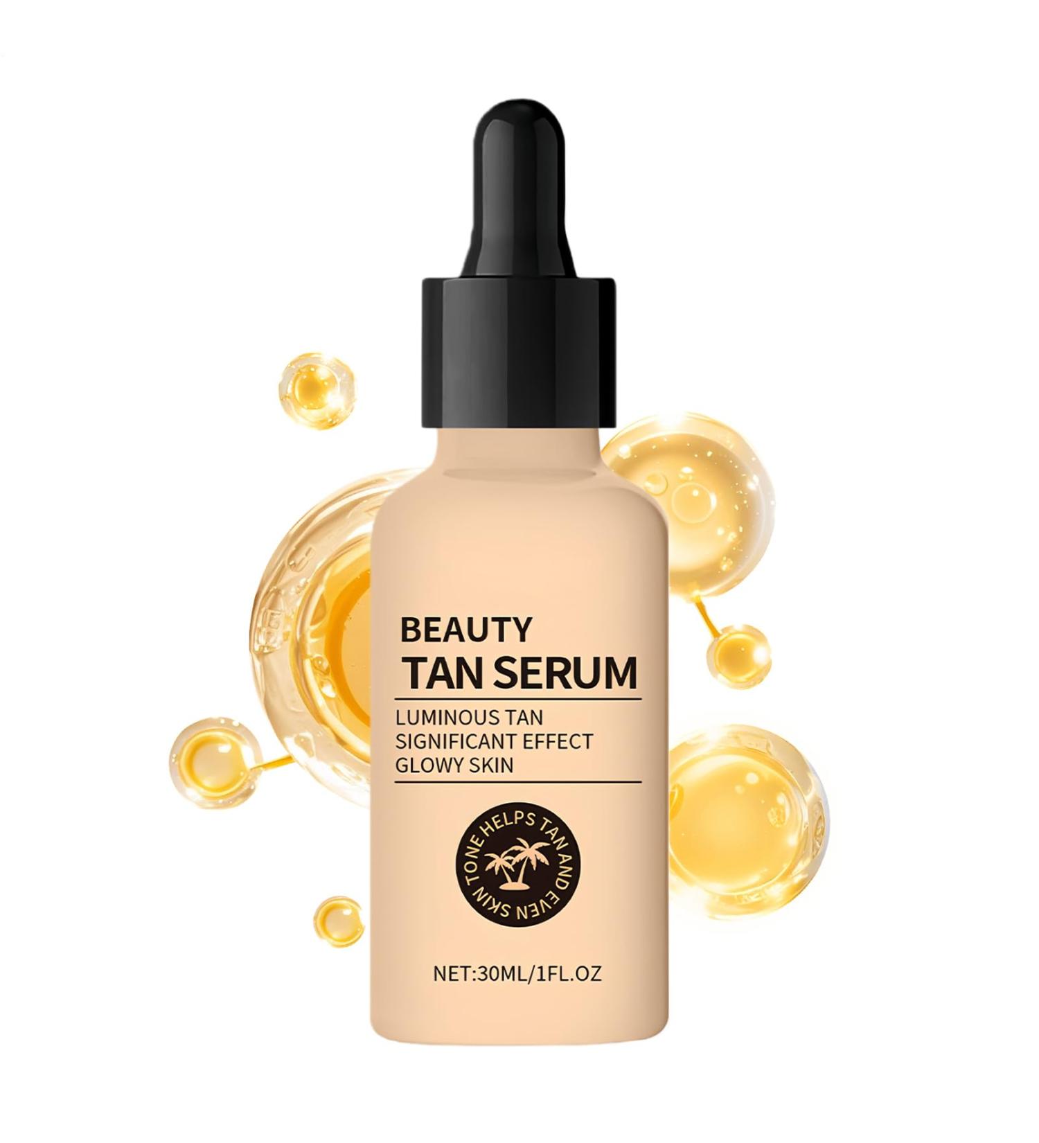 Self Tanning Facial Drops 30ml Natural Bronzing Liquid | Sunless Tanning Solution For Home | For Business Travel Home Outdoor School Girlfriend Wife Friend Sister - Buy Online on GoSupps.com