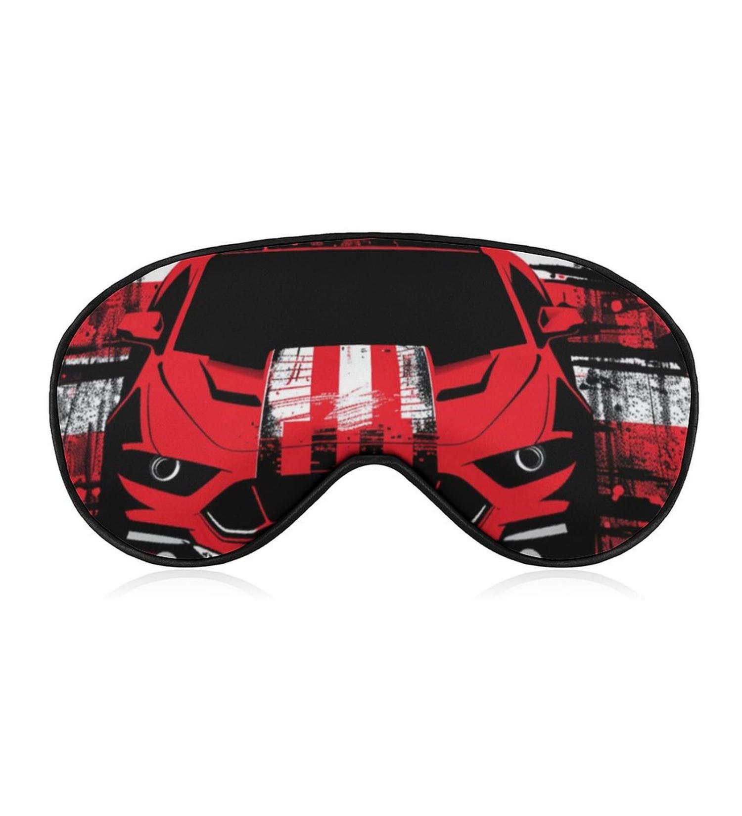 Shop Dirt Track Racing Car Soft Sleep Mask - Adjustable Eye Cover for Men & Women | Blocks Light for Better Sleep - Buy Online on GoSupps.com