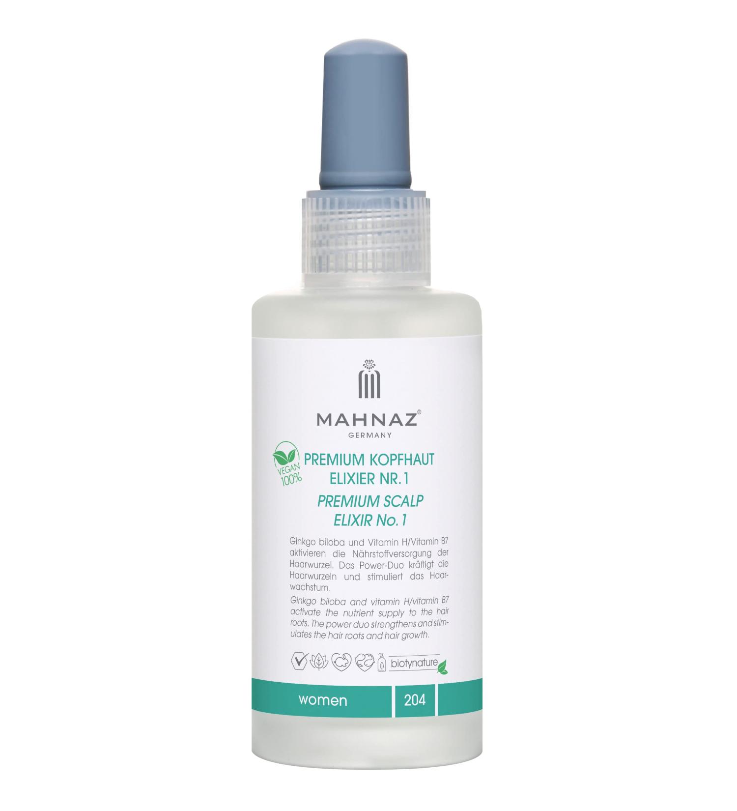 Mahnaz for Women - Premium Scalp Elixir No.1 | Prevent Hair Loss Stimulate Growth | Vegan Hair Serum | 100 ml - 2-Month Supply - Buy Online on GoSupps.com