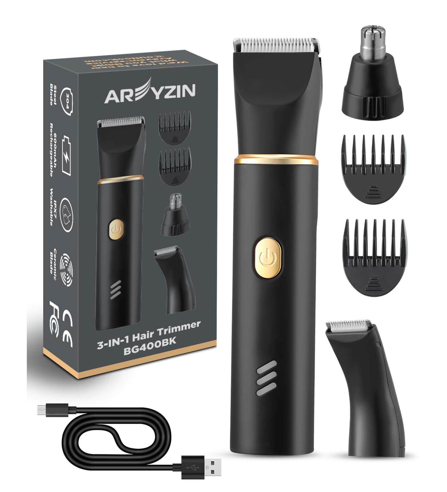 Electric Bikini Trimmer for Women | IPX7 Washable Body Hair Trimmer with Ceramic Blades | Wet & Dry Use | Perfect for Bikini Legs & Pubic Hair - Buy Online on GoSupps.com