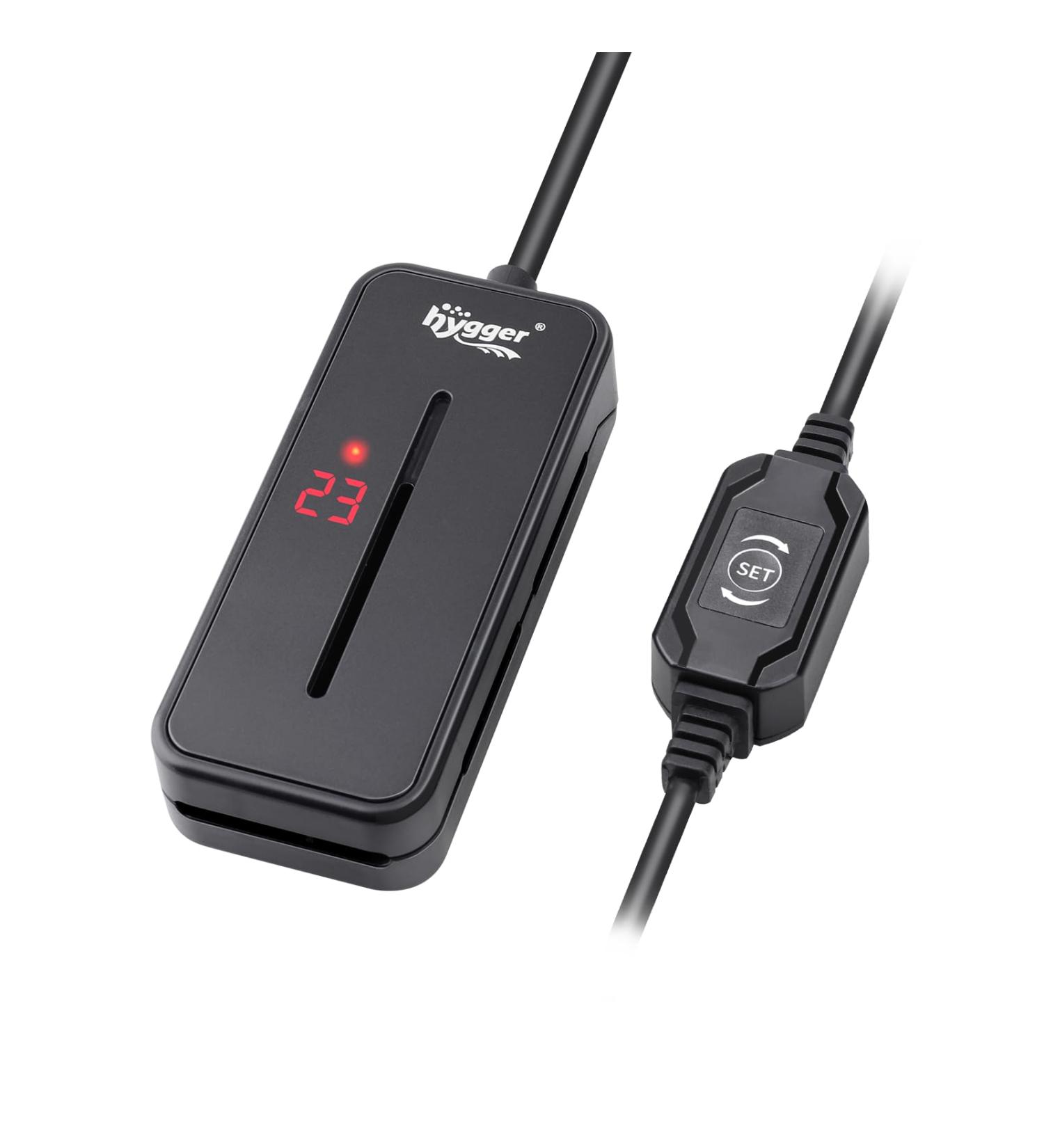 Buy Hygger Mini Aquarium Heater 25W Ideal for 7.5-19L Tanks | Thermostat for Salt & Fresh Water - Buy Online on GoSupps.com