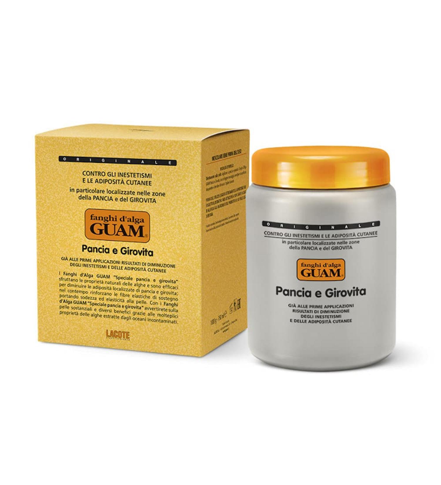 GUAM Fango Belly and Hips 1000g - Natural Seaweed Mud Mask for Slimming and Firming | Pack of 1 - Buy Online on GoSupps.com