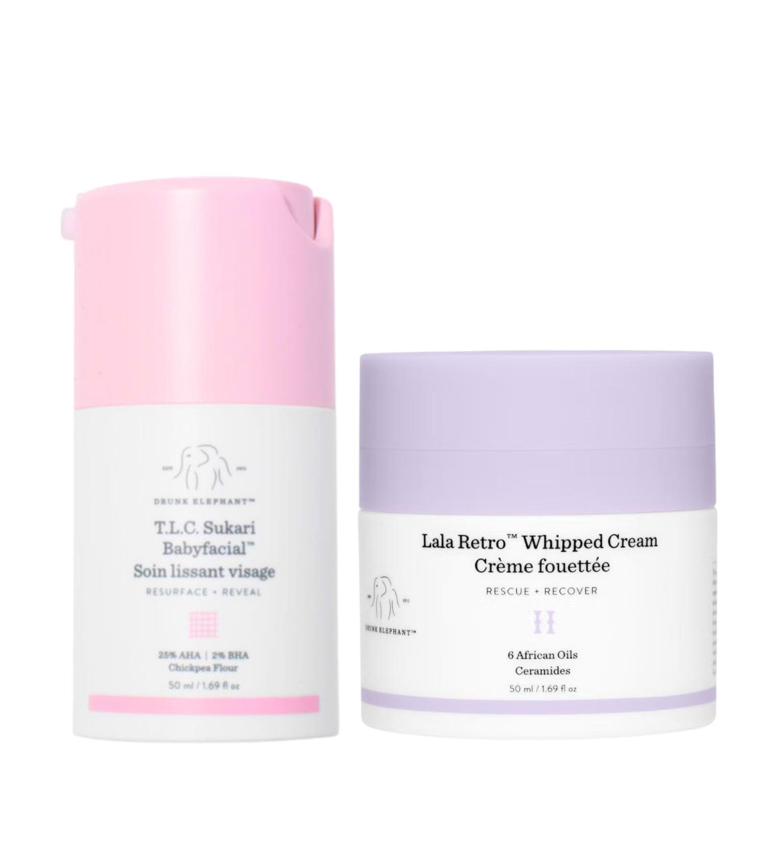 Skin Care Retro Renew Facial Duo with TLC Sukari Babyfacial 50 ml and Lala Retro Whipped Cream Facial Moisturizer 50 ml - Buy Online on GoSupps.com