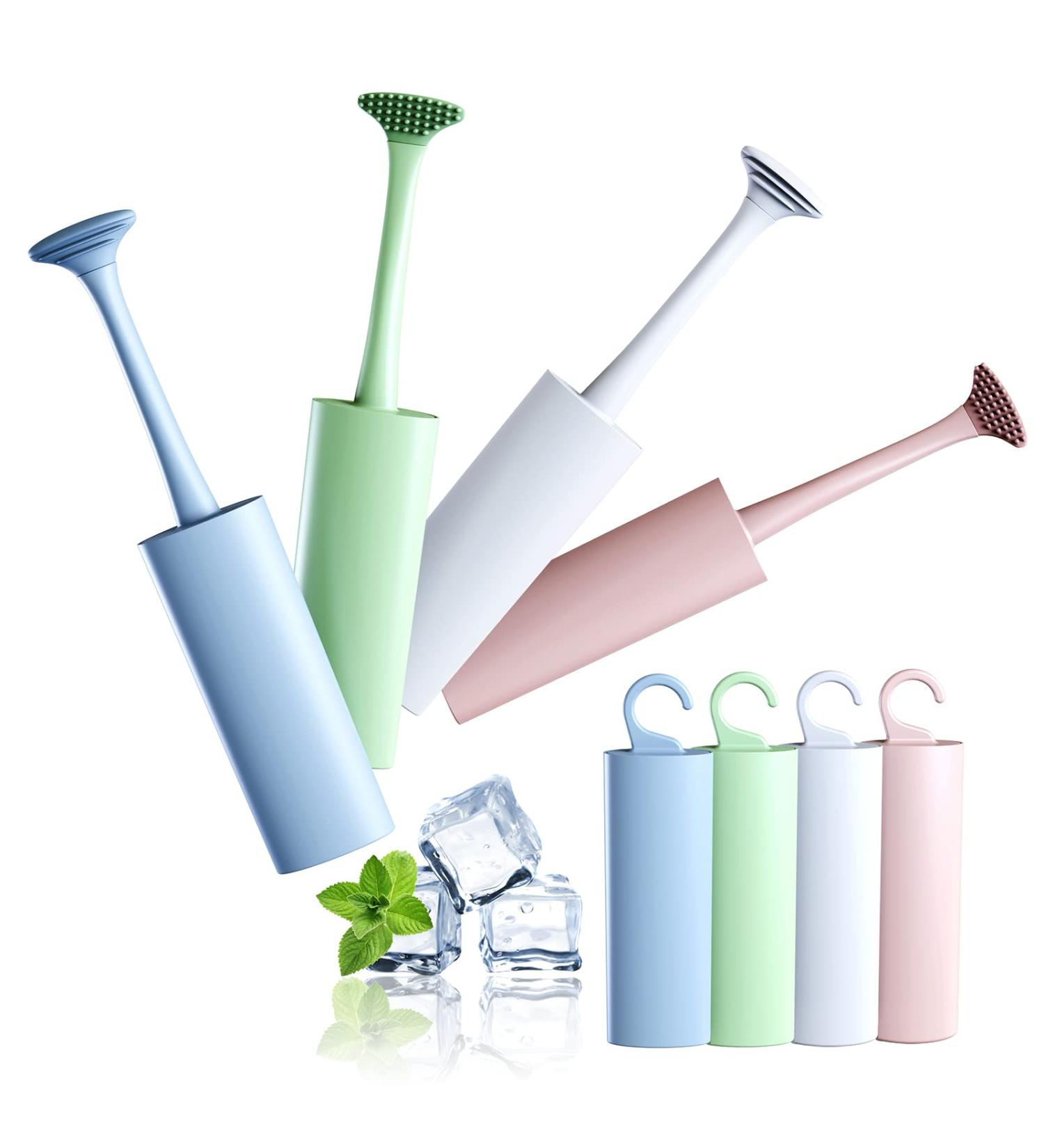 4 Pack Tongue Scraper Cleaners with Travel Case | Effective Oral Care for Adults & Kids - Fight Bad Breath Easily - Buy Online on GoSupps.com