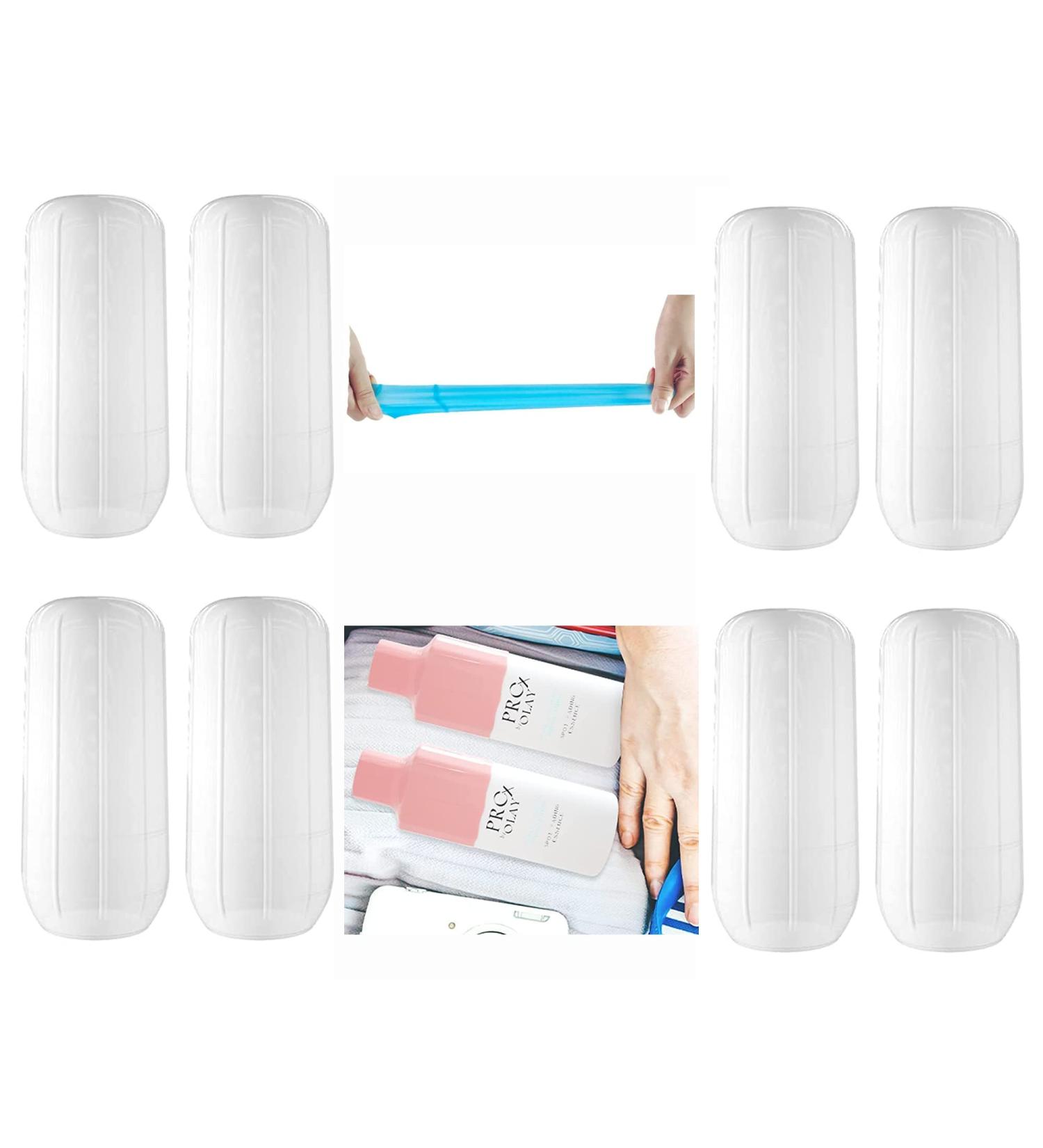 Leak Proofing Toiletry Skins for Travel  Reusable Silione Accessory Elastic Sleeve for Leak Proofing (white) 8w - Buy Online on GoSupps.com
