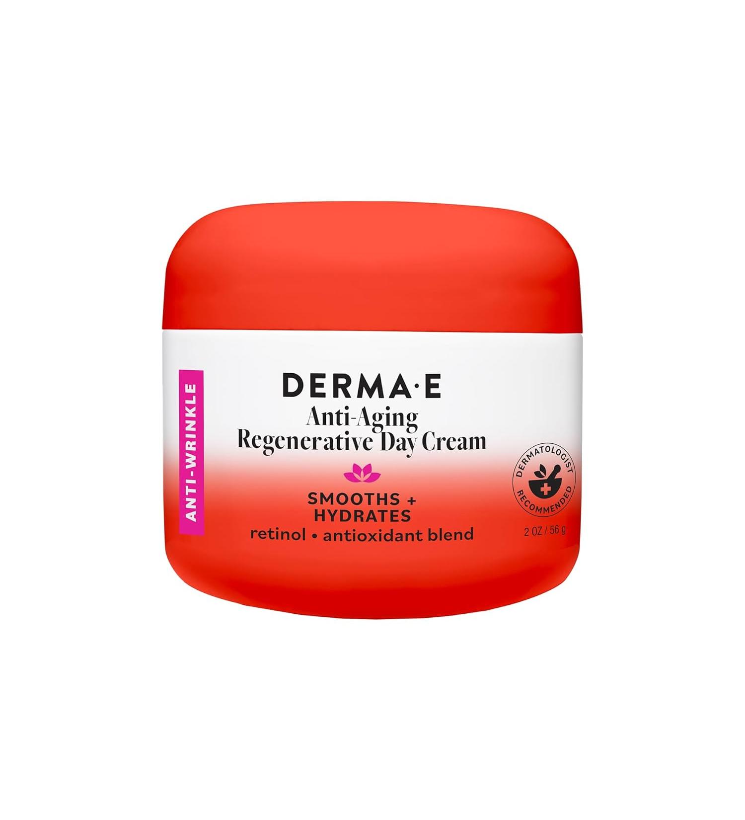 Derma E Anti-Aging Regenerative Day Cream - 2 oz | Hydrate & Renew Skin - Buy Online on GoSupps.com