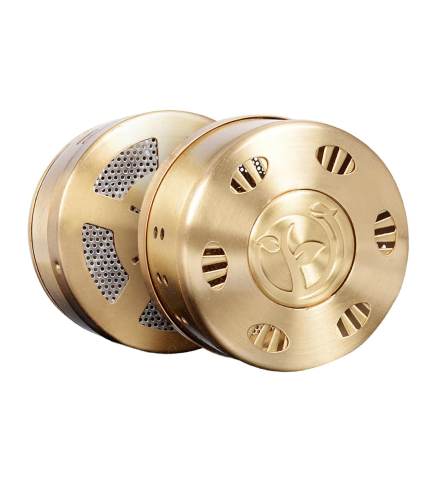 Beavorty 3 Series Box Moxa Burner - Portable Moxibustion Organizer & Crushing Tools | Compact 8x8cm Moxa-Box (3PCs) for Hair Tubes - Golden Edition - Buy Online on GoSupps.com