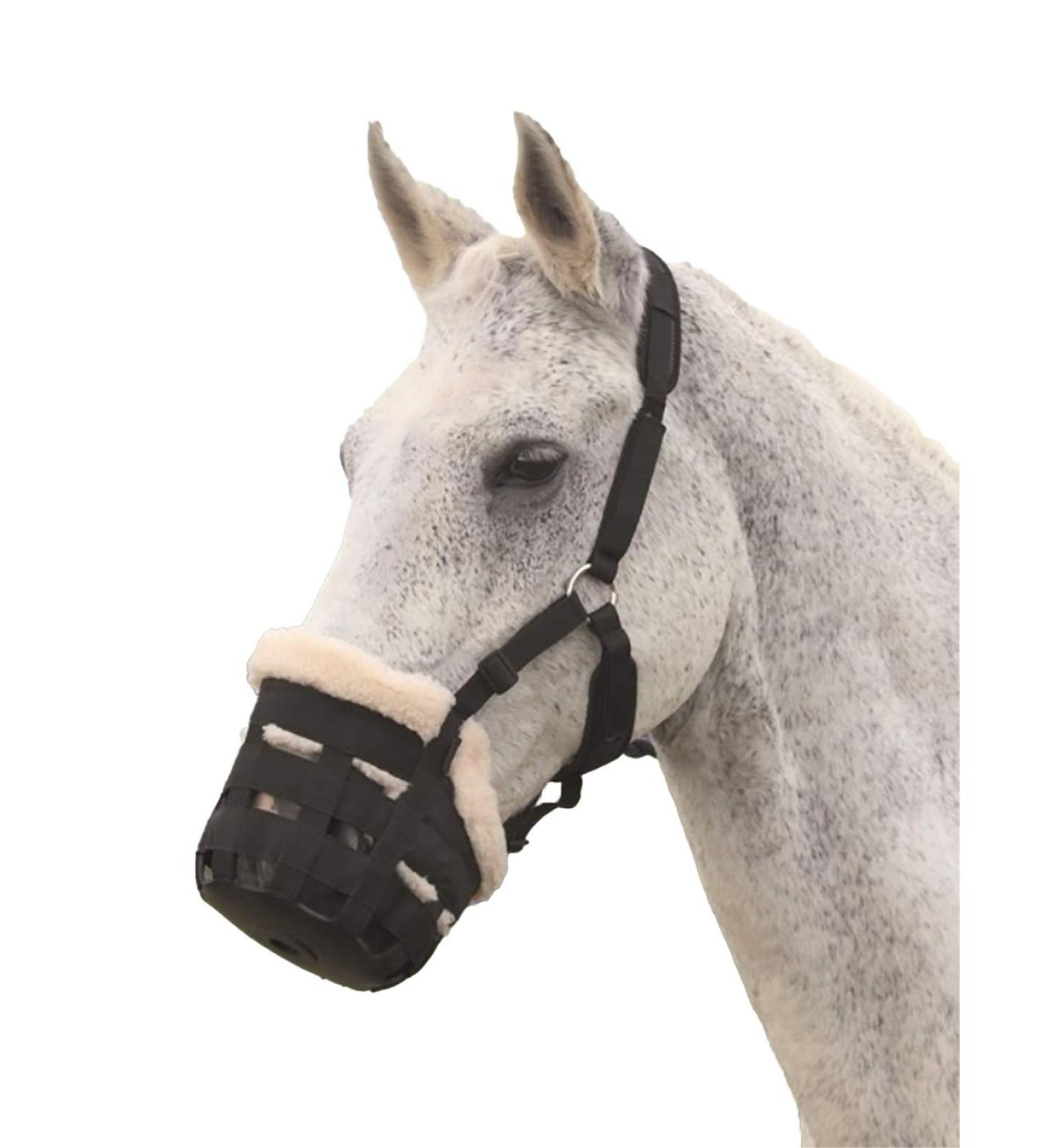 Shires Deluxe Grass Muzzle Full - Prevents Overeating for Horses - Buy Online on GoSupps.com
