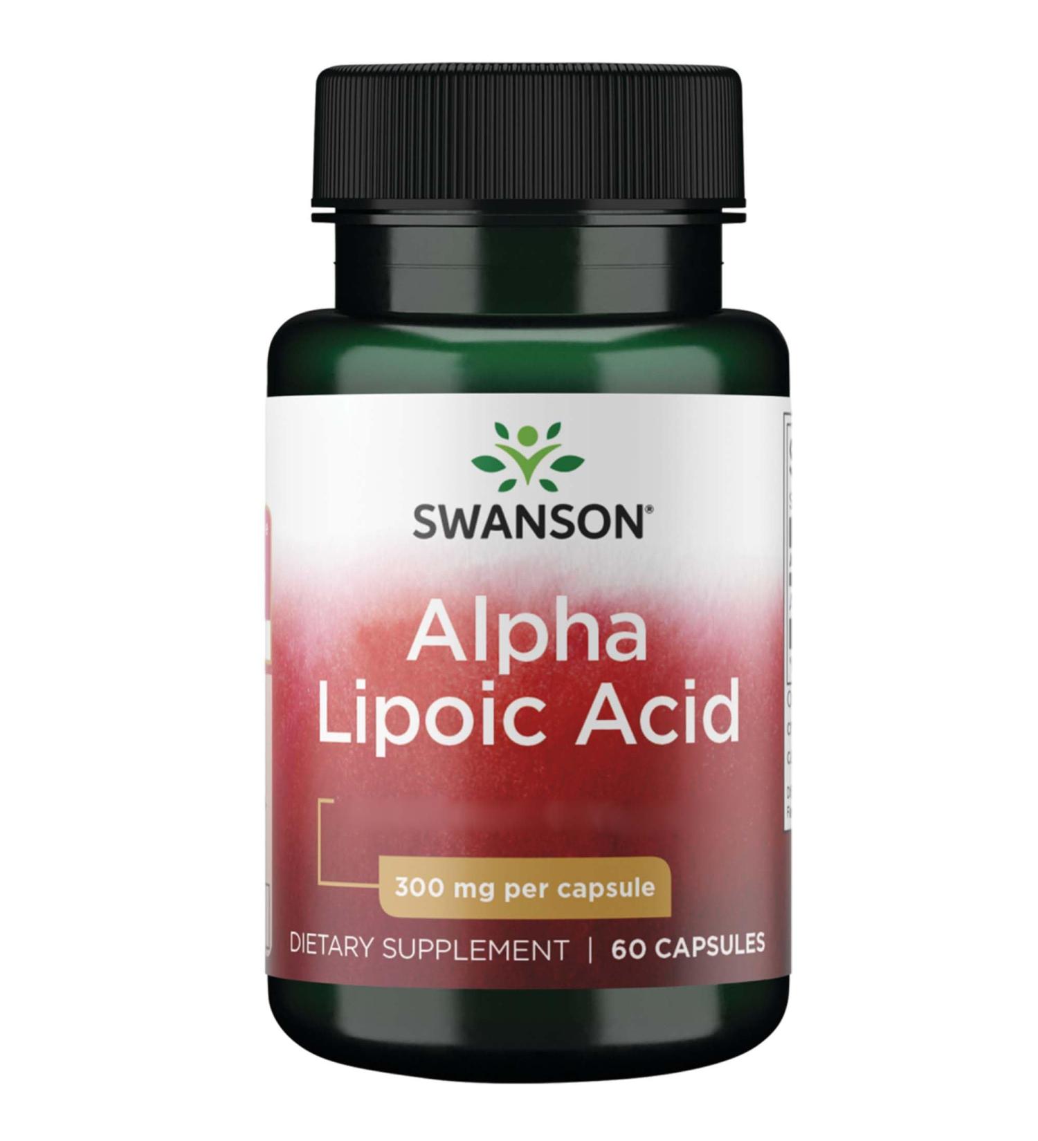 Swanson Alpha-Lipoic Acid 300mg - High Dose ALA Capsules Non-GMO Gluten-Free Soy-Free Laboratory Tested | 120 Count - Buy Online on GoSupps.com