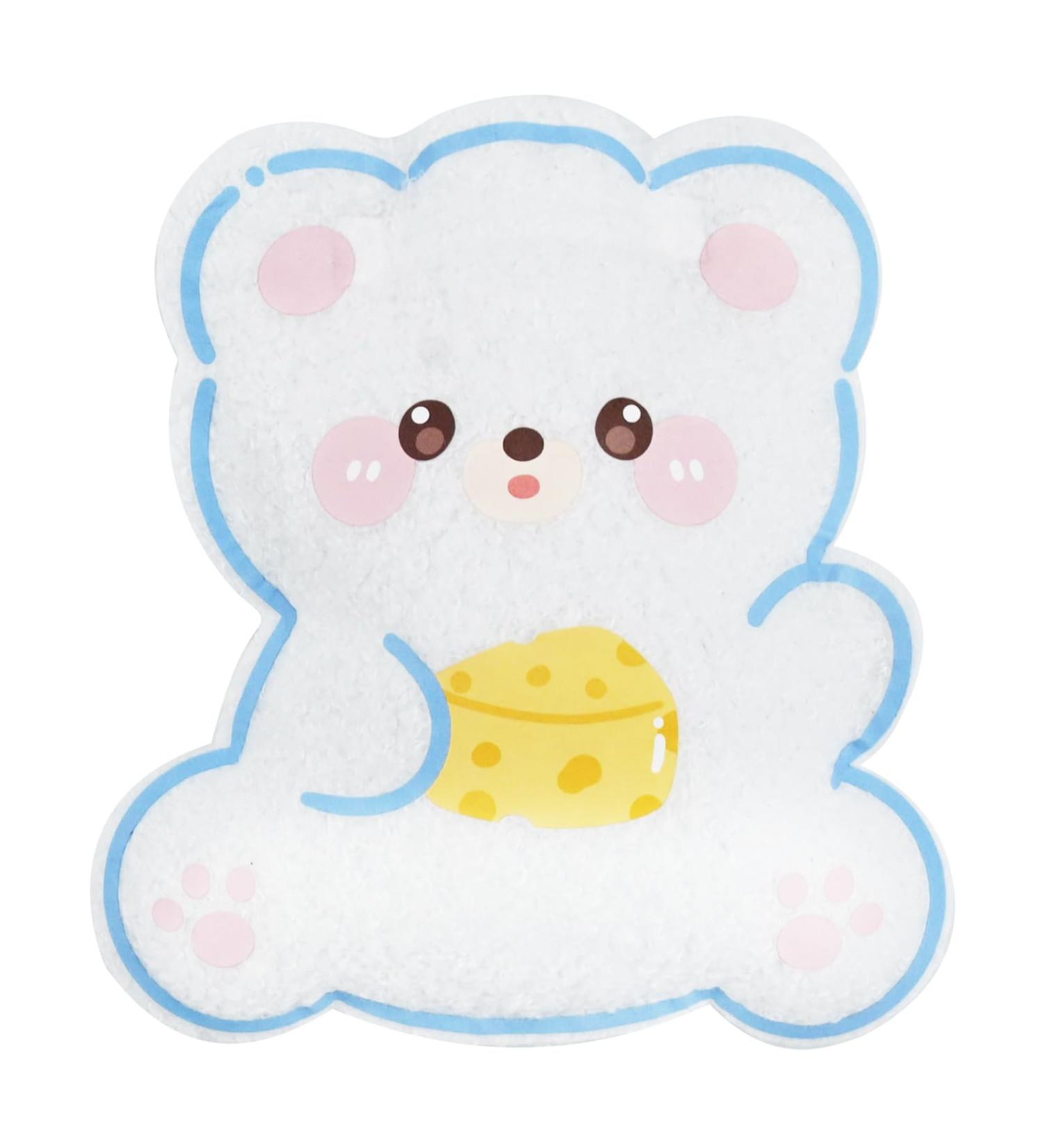 350ML Small Hot Water Bottle with Plush Soft Cover - Perfect for Hand, Feet, Neck, and Shoulder Pain Relief - Ideal for Women, Seniors, and Children - White - Buy Online on GoSupps.com