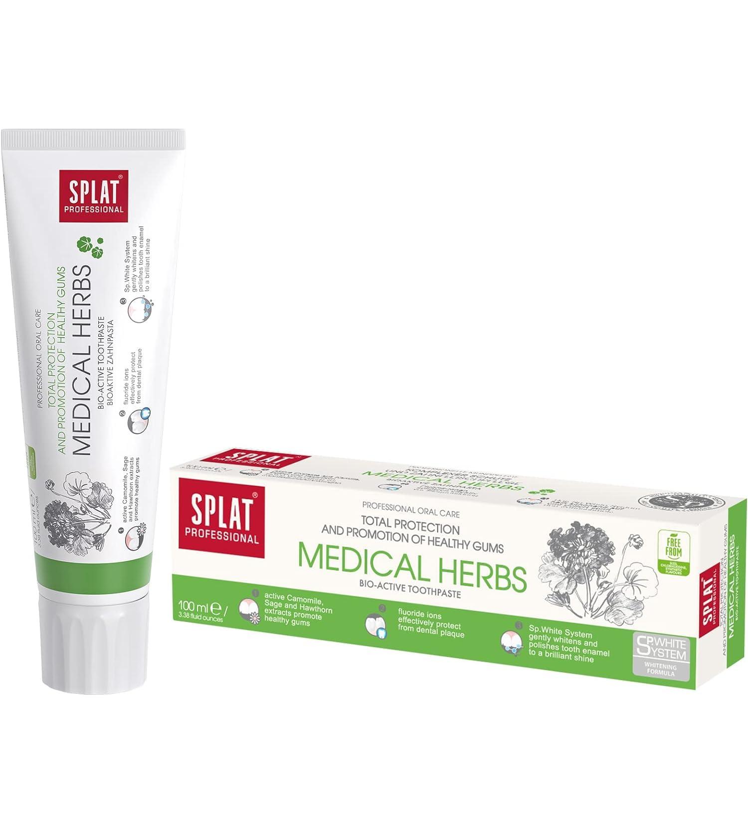 Splat Professional Bioactive Toothpaste 100ml | Full Protection & Gum Health with Medical Herbs - International Shipping Available - Buy Online on GoSupps.com
