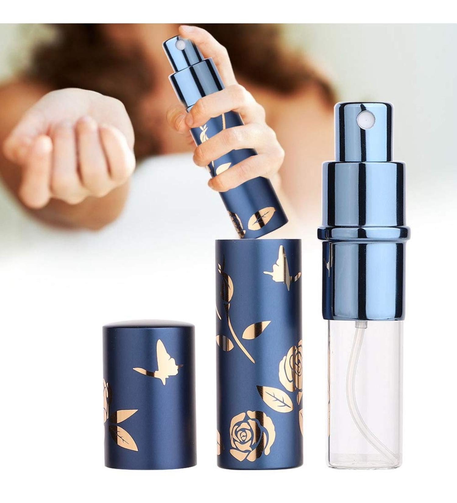 Portable Refillable Perfume Bottle - 10ml Aluminum Atomizer Spray - Travel-Friendly Cosmetic Container - Buy Online on GoSupps.com