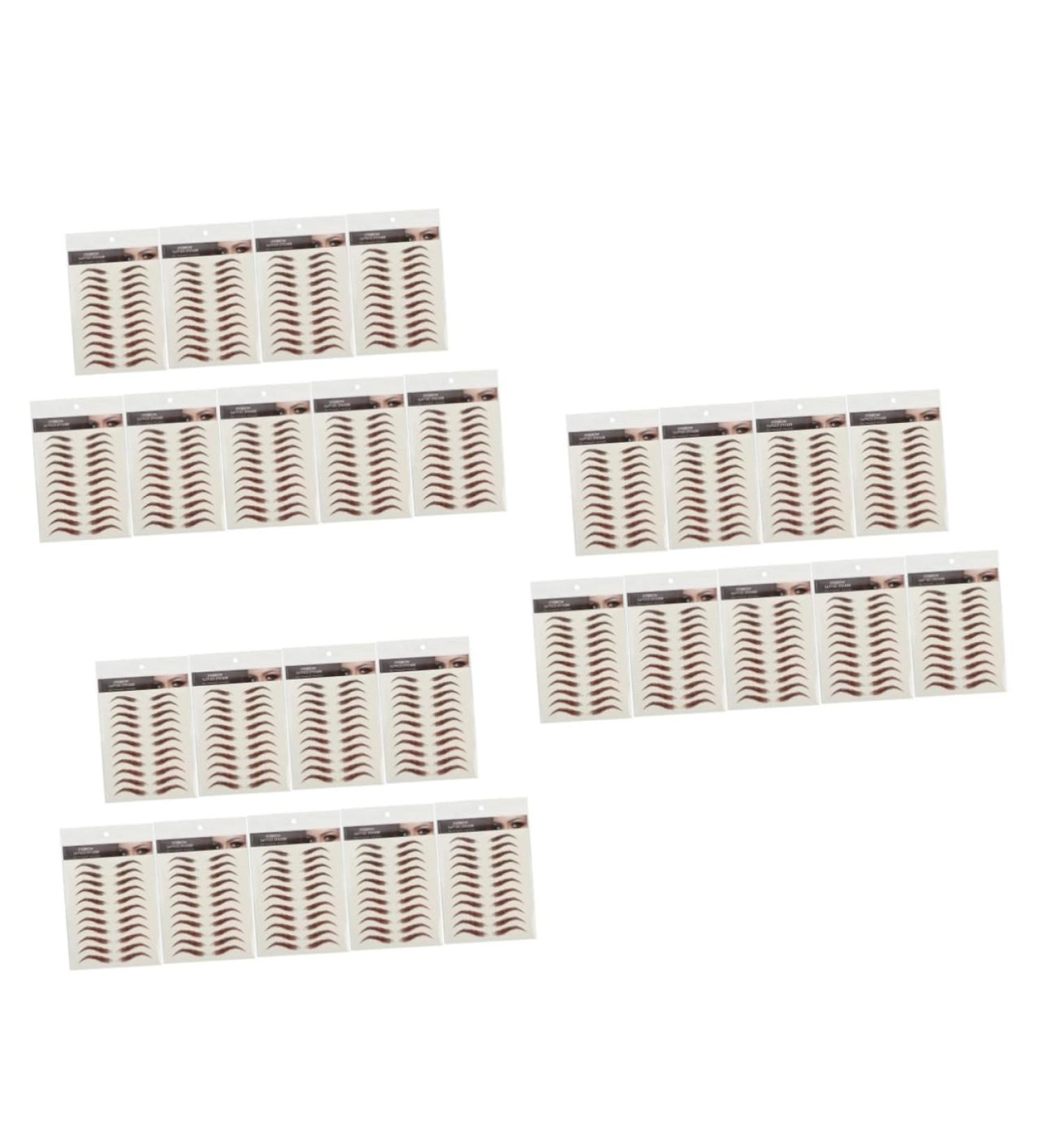 FOMIYES 27 Sheets Waterproof Eyebrow Stickers Makeup Tools Tatoo 6d Hair-like Eyebrows Stickers Gel 4d - Buy Online on GoSupps.com