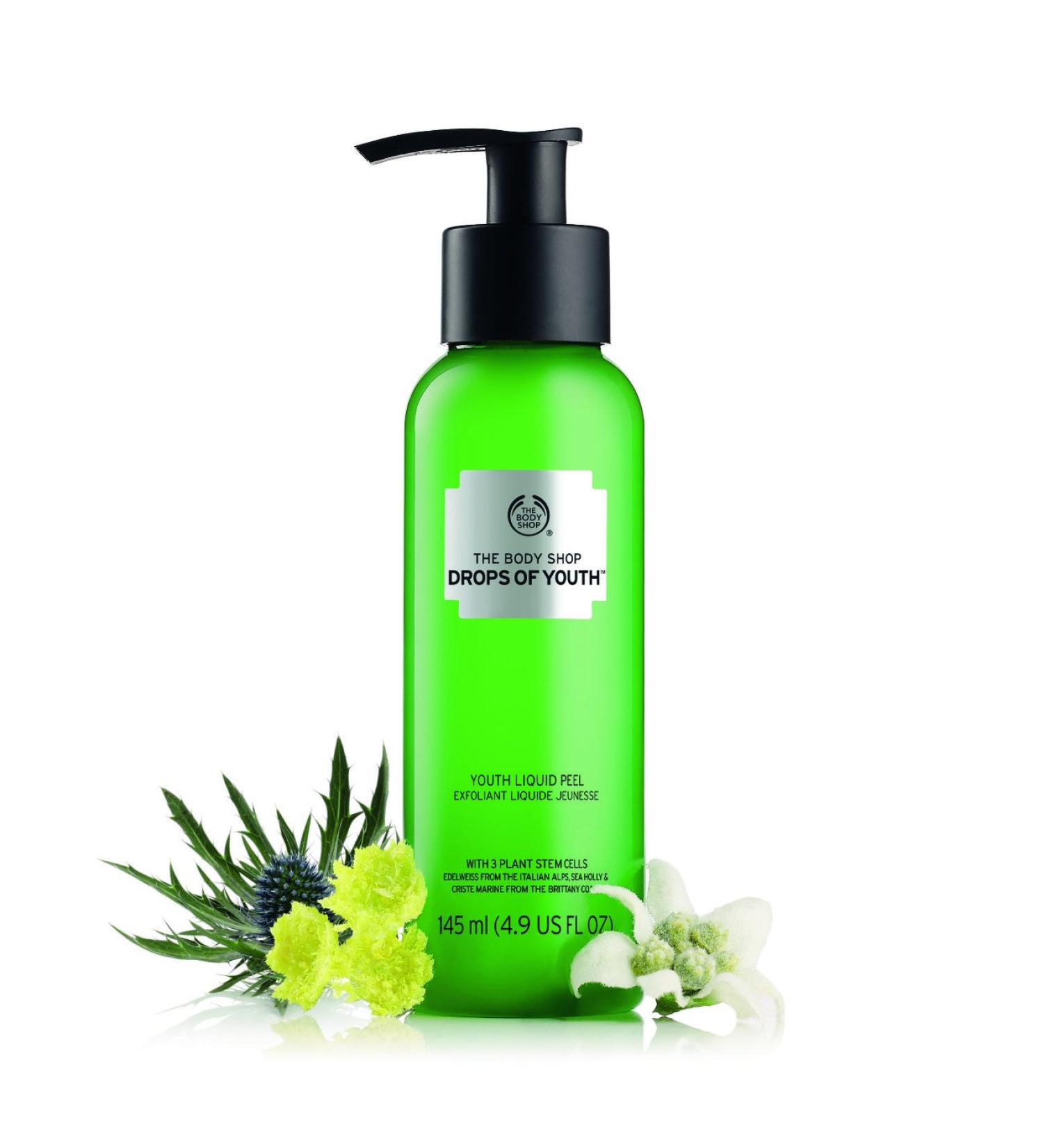 Buy The Body Shop Peeling Liquid Drops of Youth 145ml - Renew Your Skin | International Shipping - Buy Online on GoSupps.com