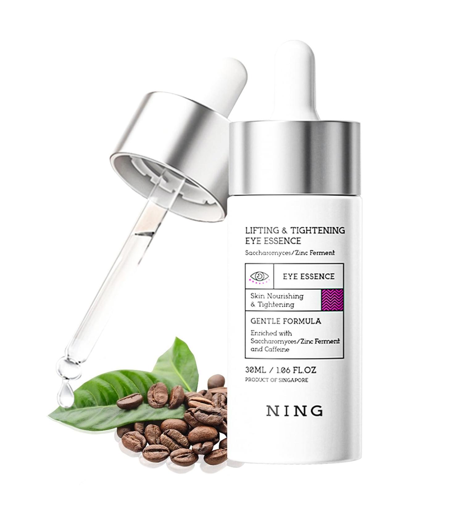 Ning Caffeine Eye Serum - Anti-Aging Treatment for Dark Circles Puffiness & Fine Lines - 1.06 Fl Oz - Buy Online on GoSupps.com