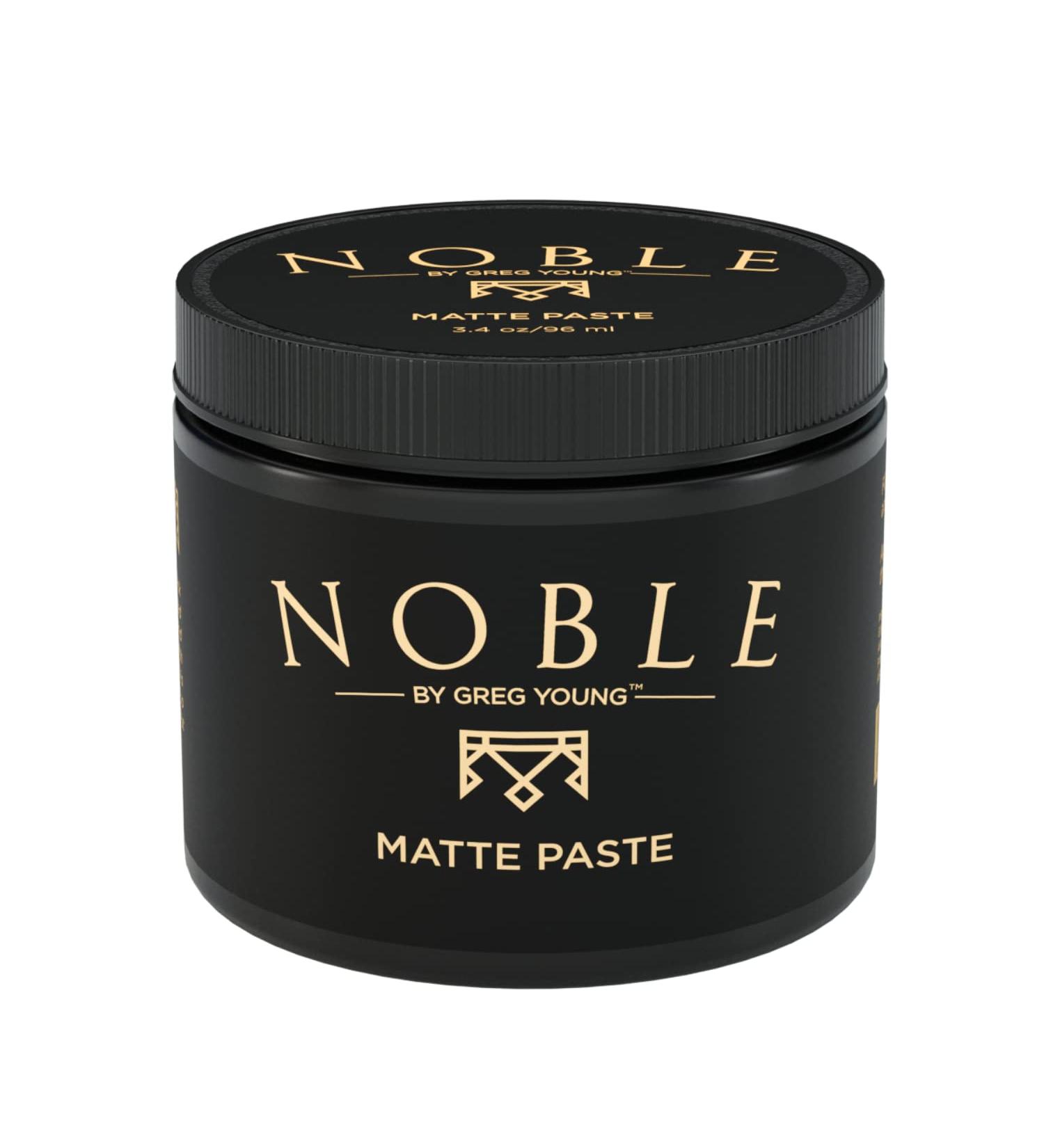 Noble By Greg Young Matte Hair Paste for Men - Strong Hold, Flexible & Long-Lasting Sculpting | No Flakes | All Hair Types | 3.4 oz - Buy Online on GoSupps.com